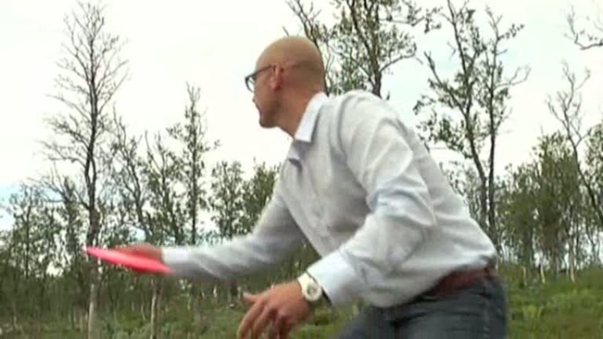 Frisbee-golf i fjellandsbyen