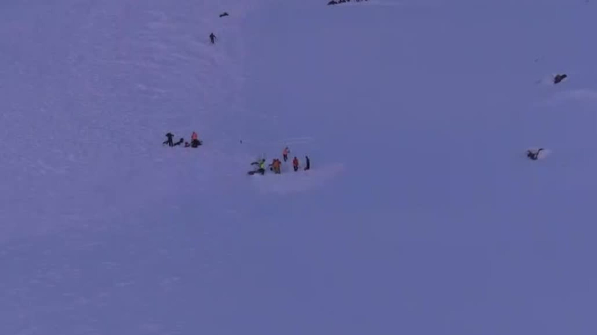 Se de første bildene fra skredområdet