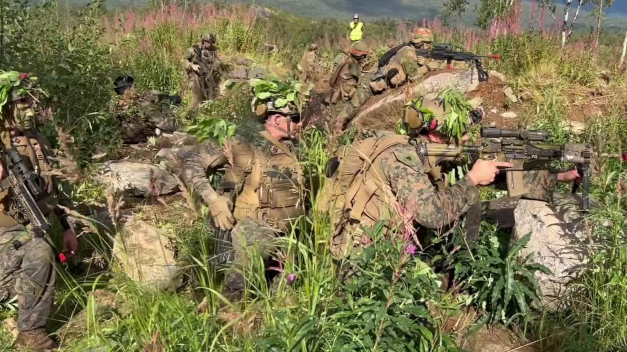 Slik trener norske og amerikanske soldater sammen
