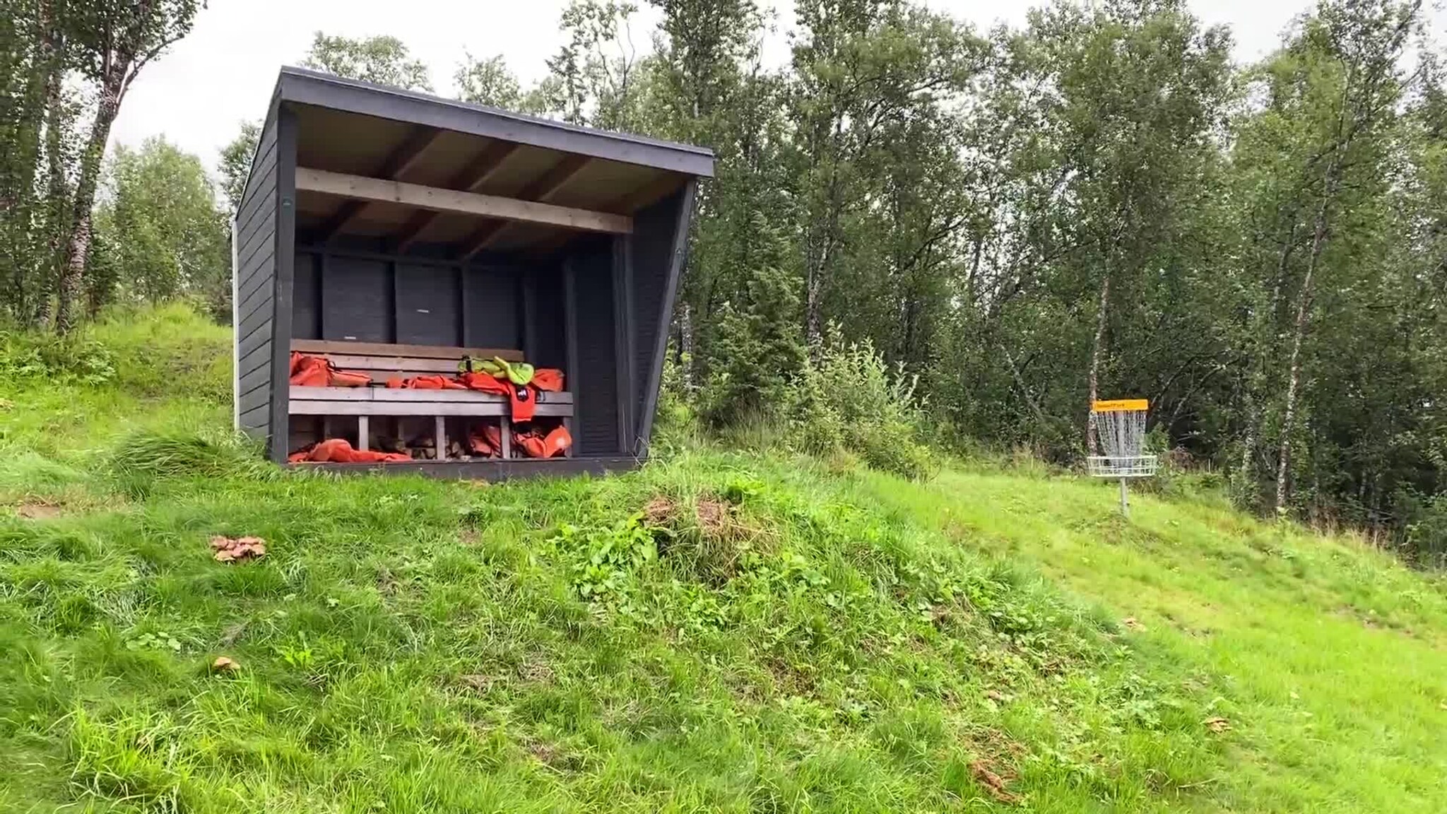 100 meterskogen frisbeegolfbane