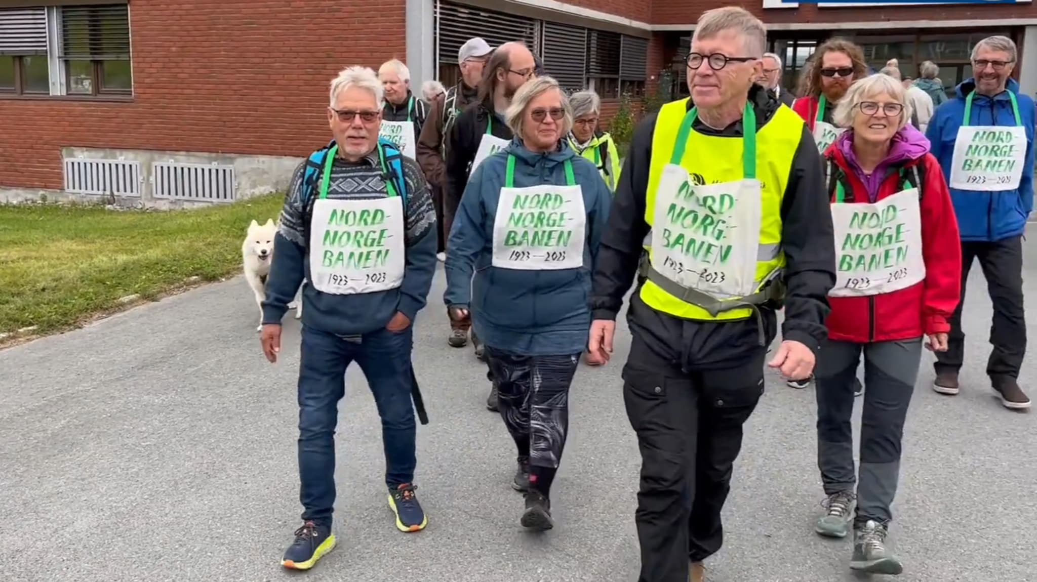 Startet marsj for jernbane — håper mange hiver seg på