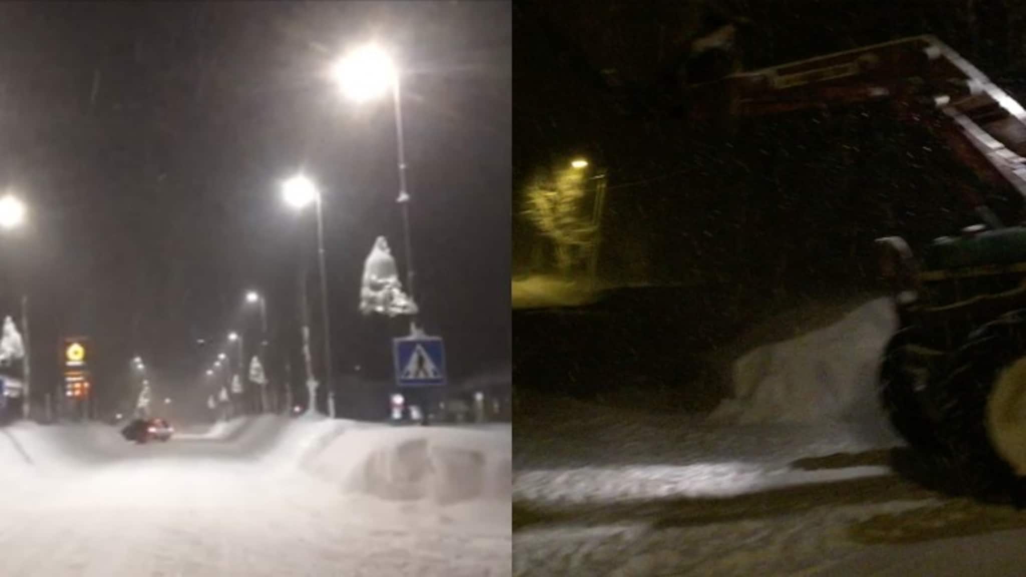 Store snømengder skaper kaos