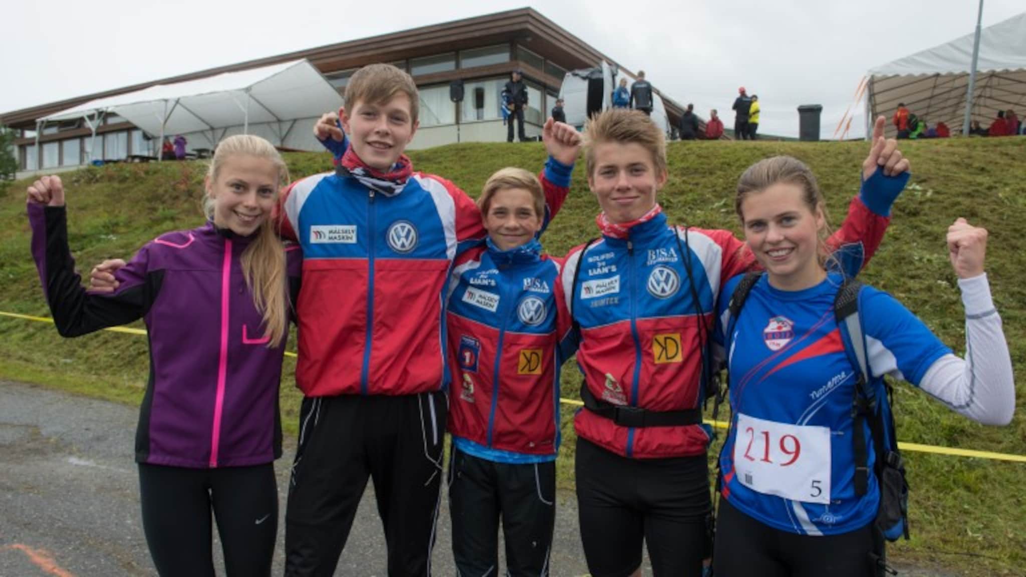 Sprang for to lag i samme stafett