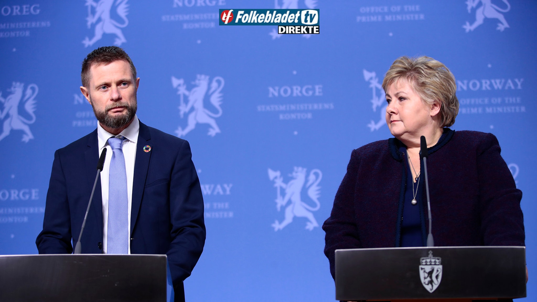 Opptak: Erna Solberg om koronasituasjonen