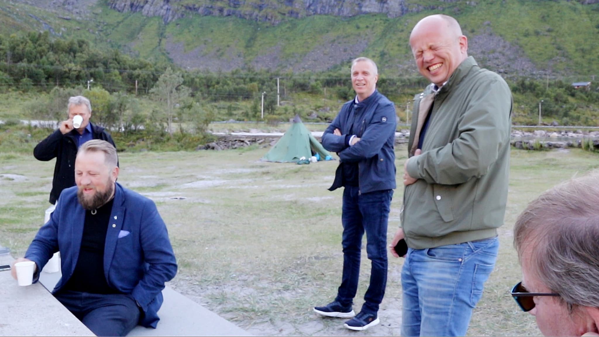 Her får Sp-toppene ei skikkelig latterkule på Senja