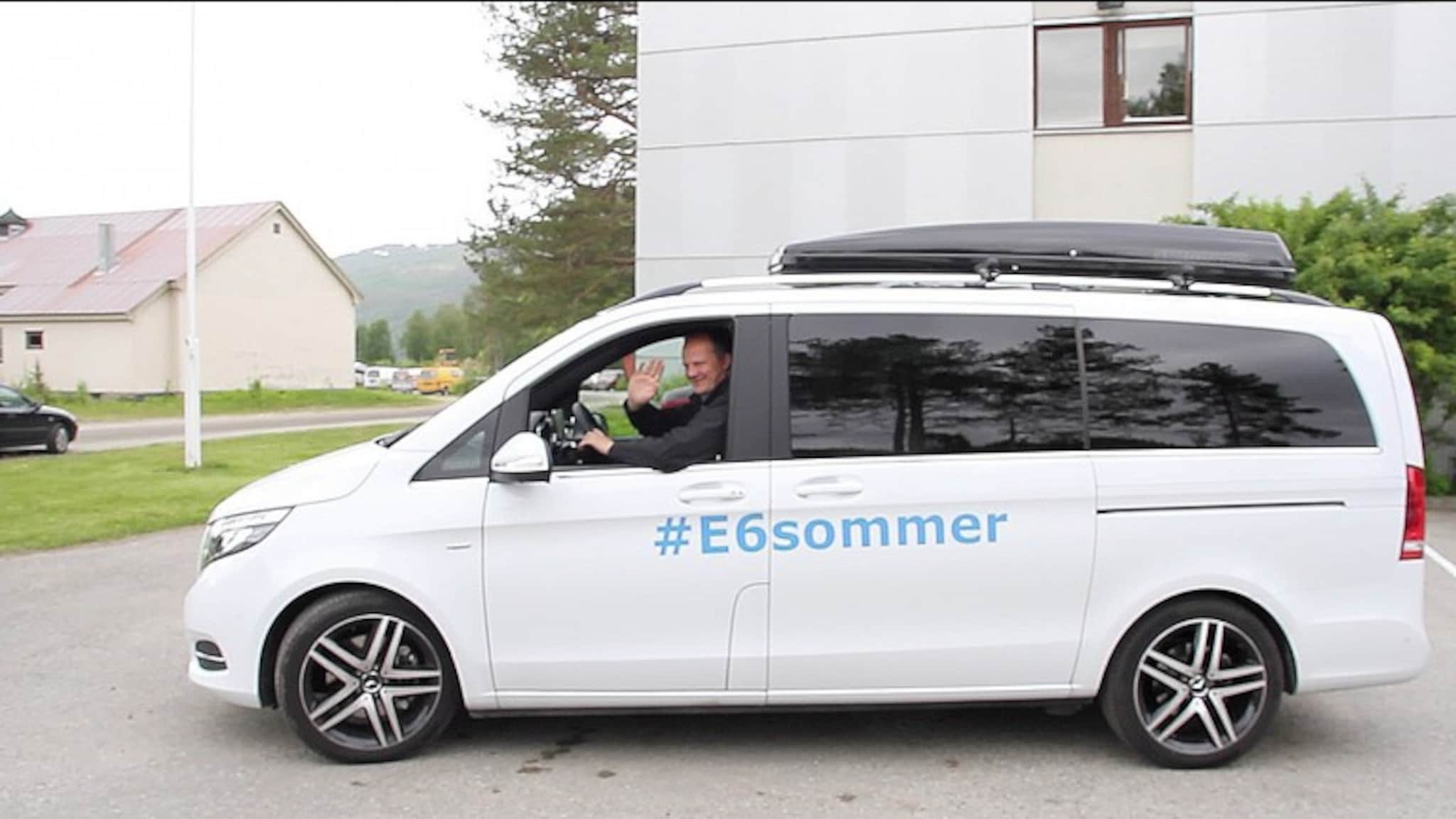 E6-kjørende minister på besøk