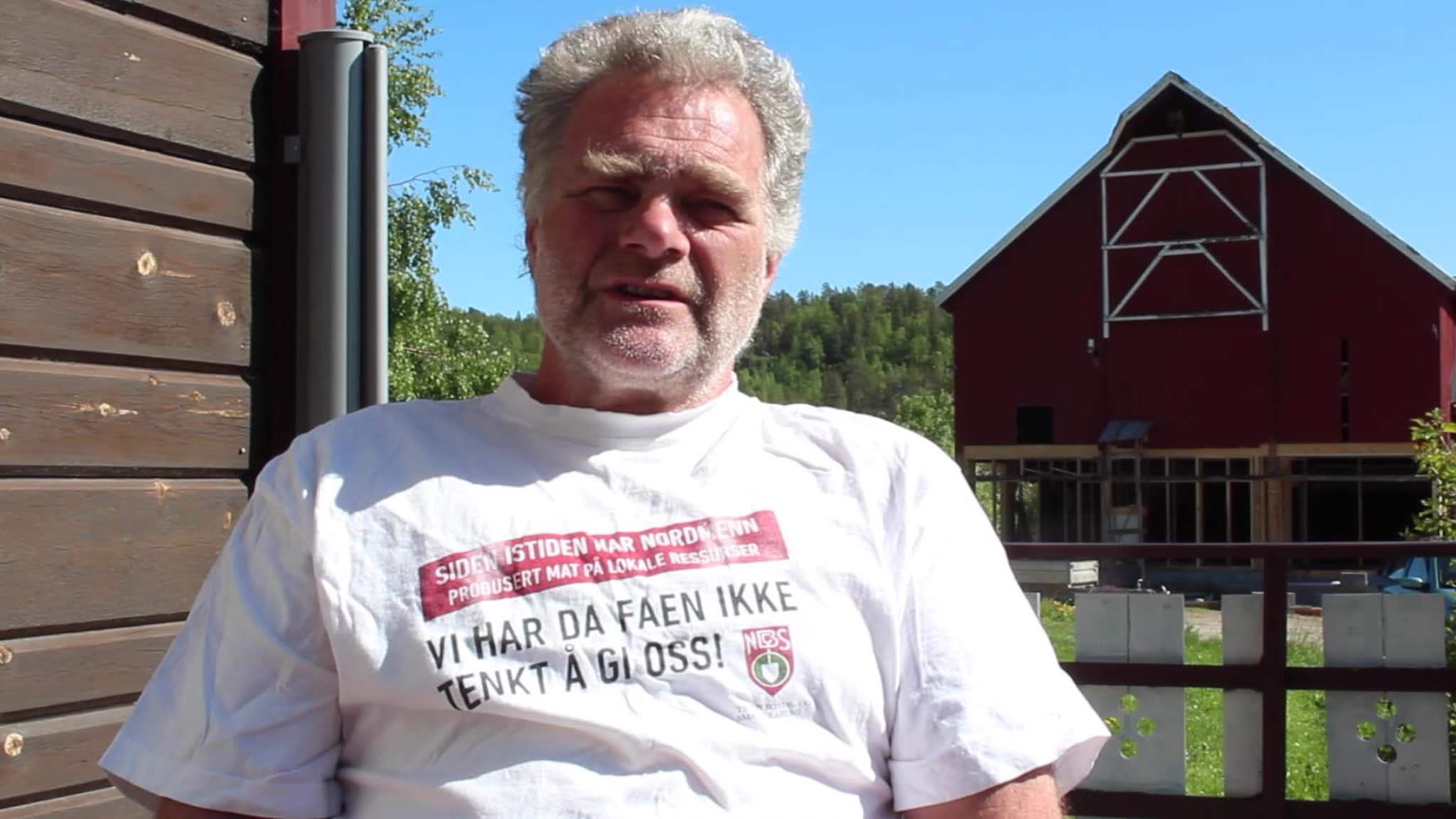 Brukte meget spesiell teknikk da han bygde nytt fjøs