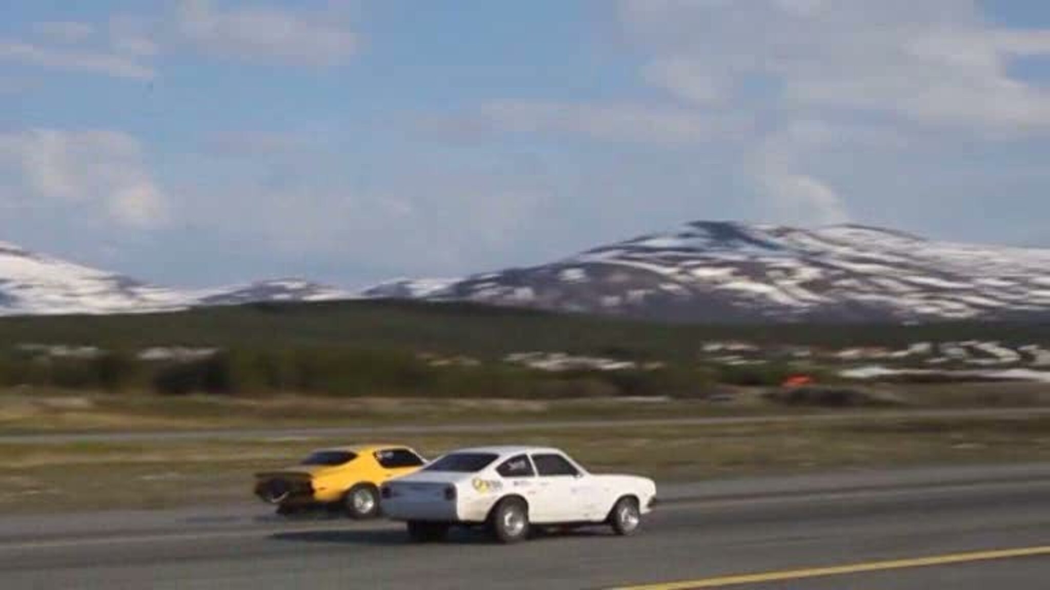 Dragrace i selvbygget bil