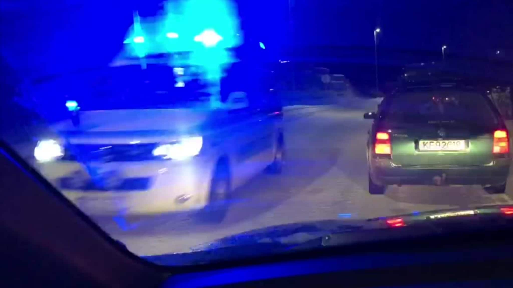 To biler i kollisjon ved Sørreisa