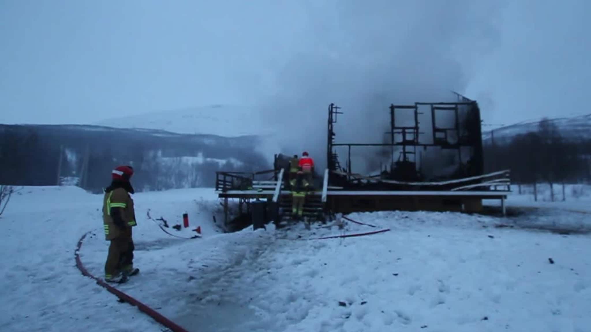 Bolighus totalskadd i brann