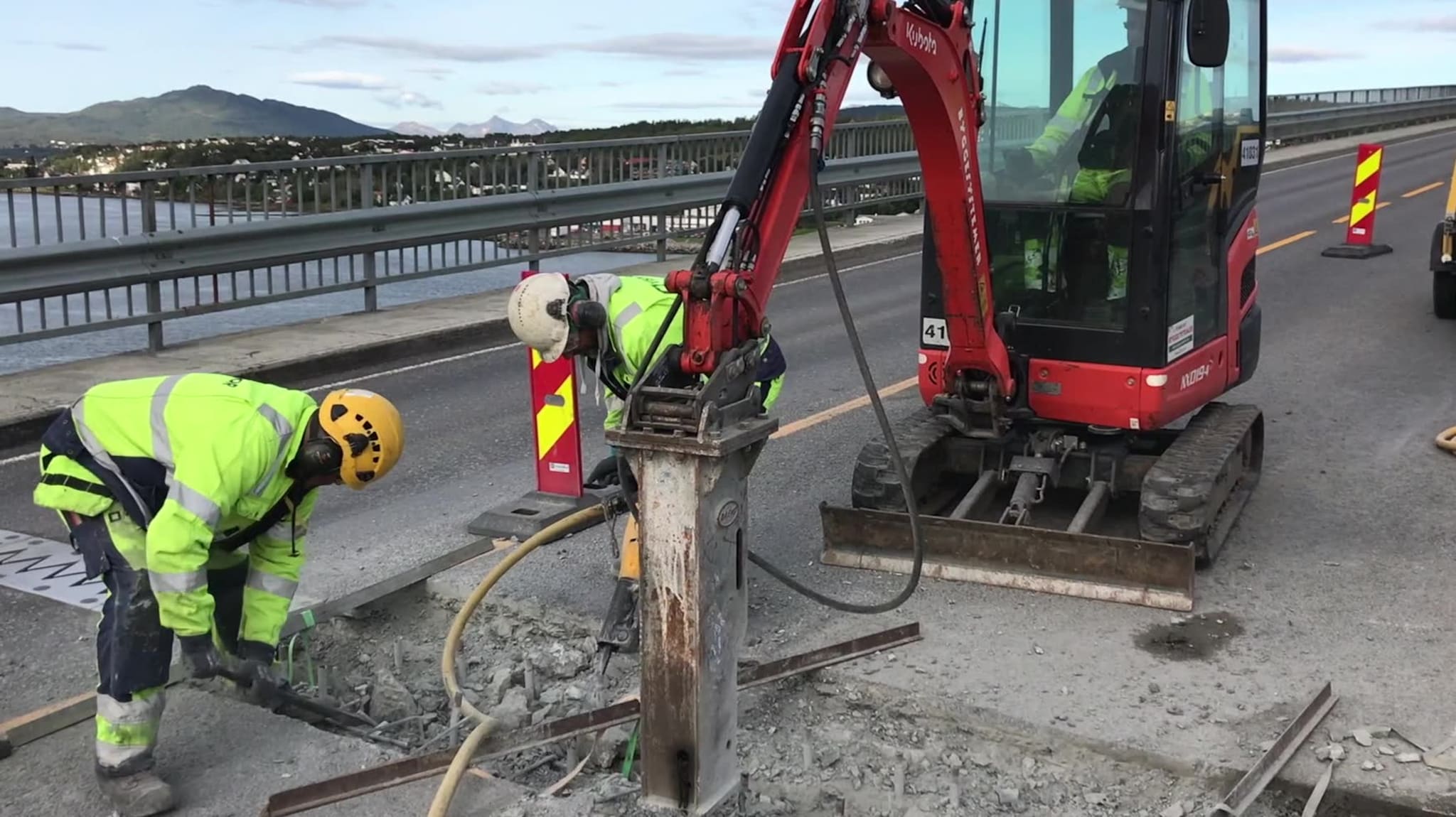 Nå er arbeidet på Gisundbrua i gang