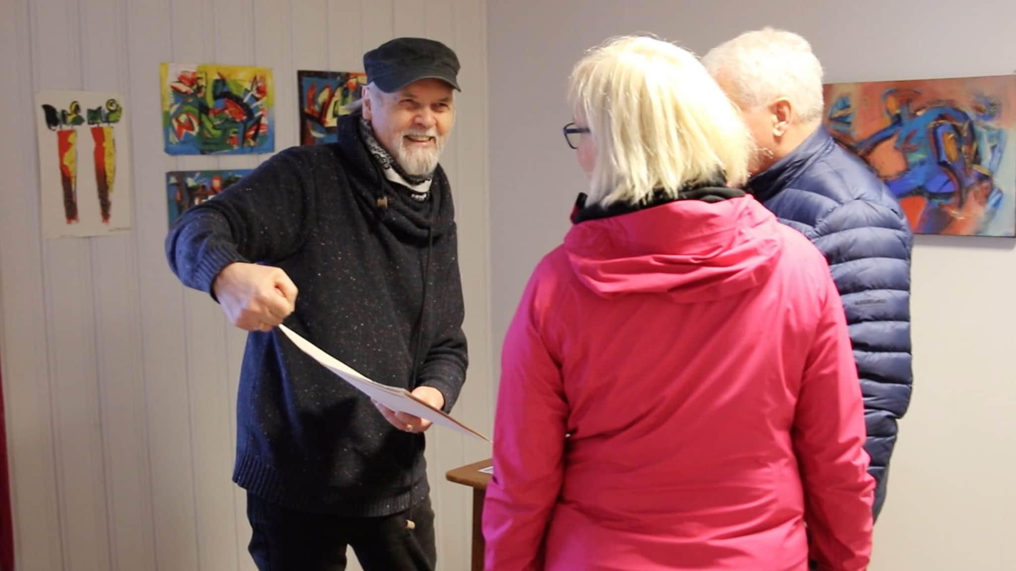 – Glad for å ha et sånt utstillingslokale