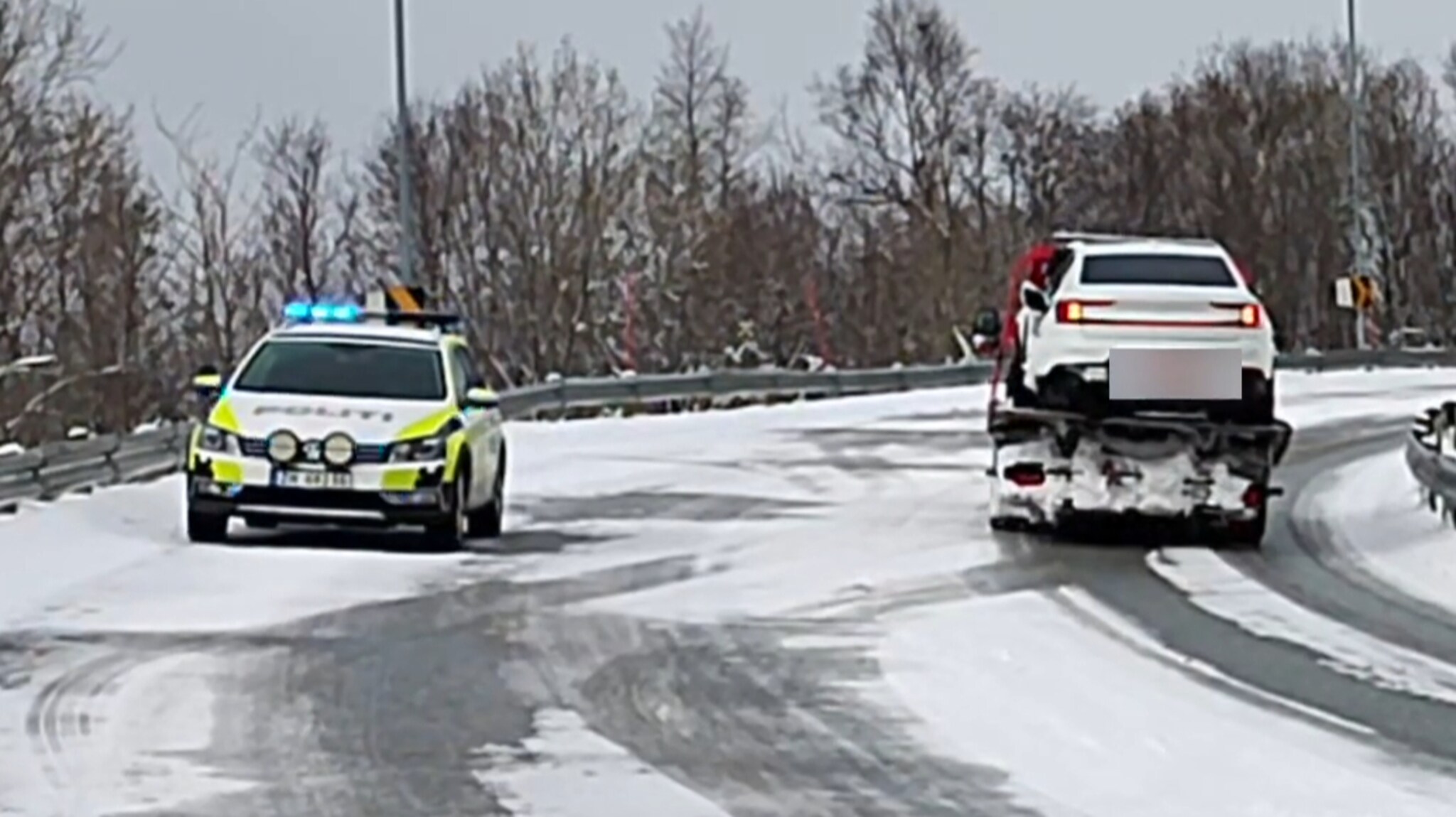 Kjedekollisjon på innfartsveien