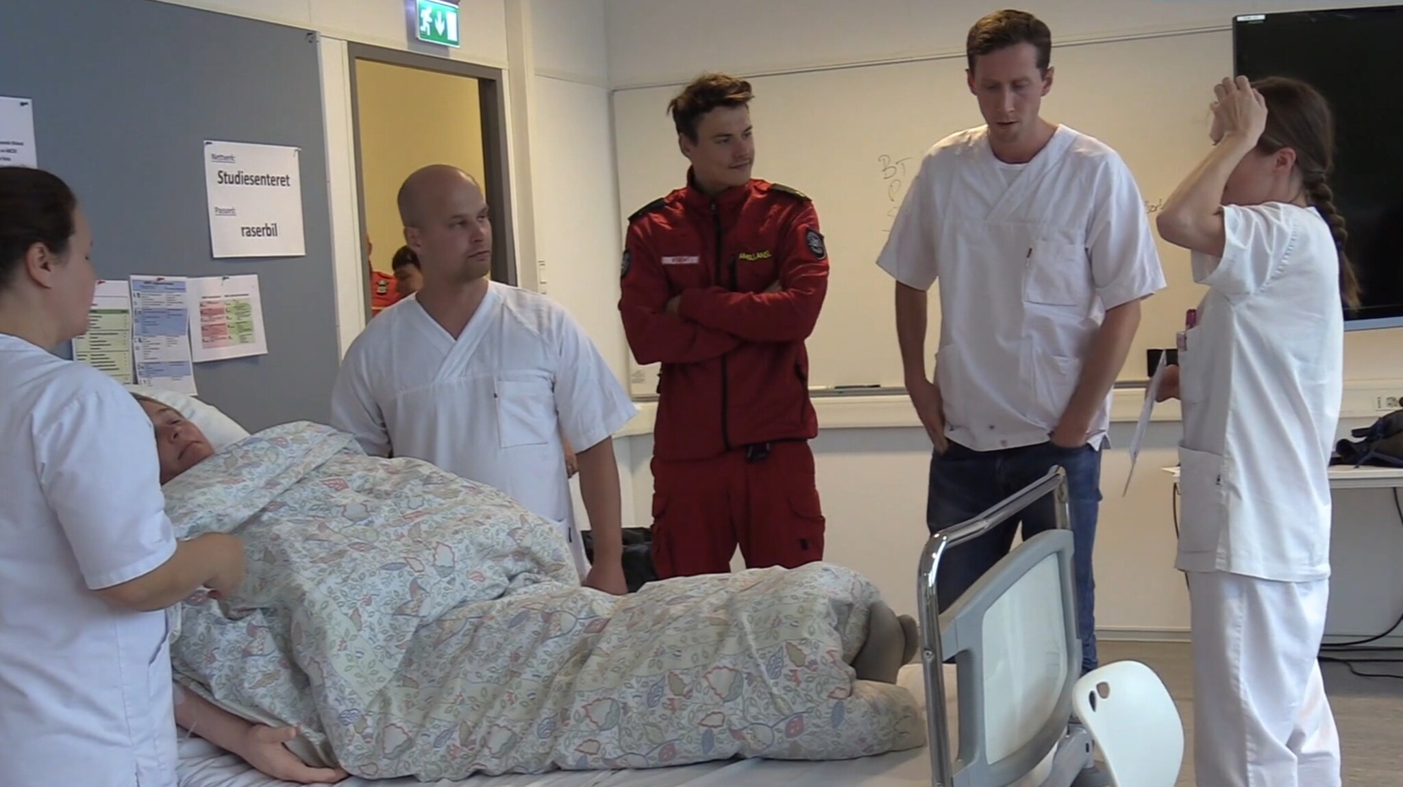 Øvde på samhandling for å kunne møte utfordringer som sykepleier i distriktet