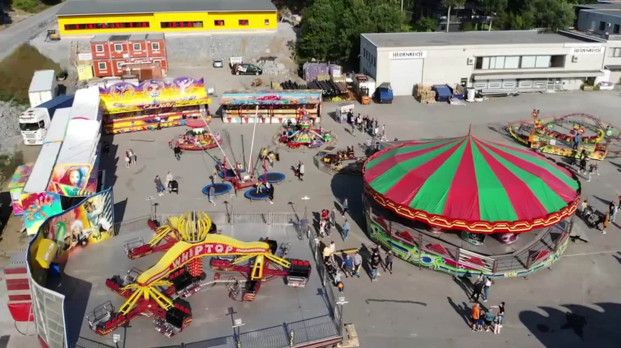 Da er festuka på Finnsnes igang