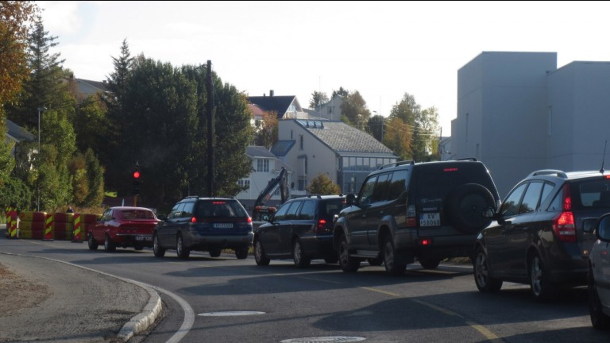 Her må du regne med kø