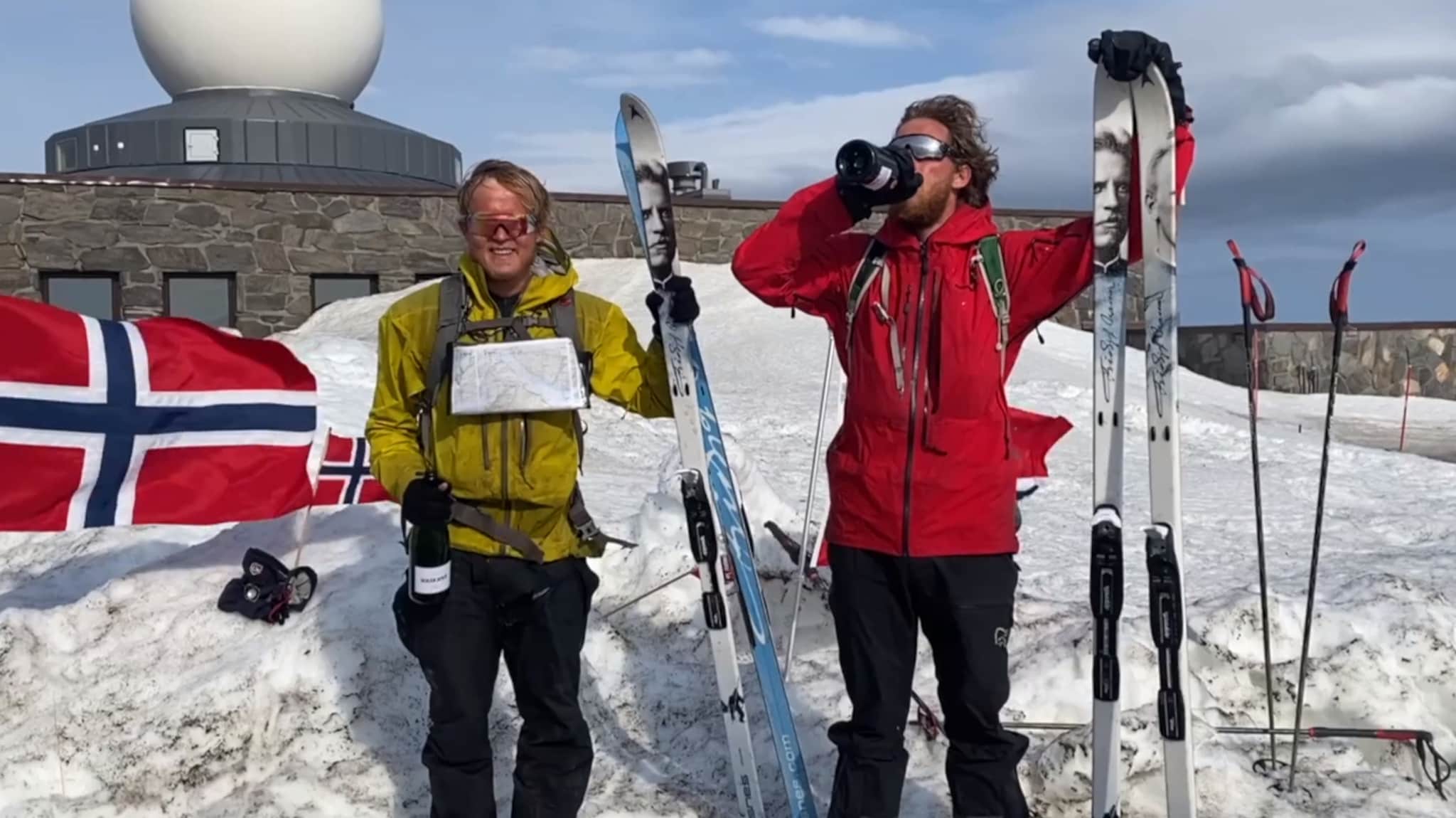 Norge på langs på ski — ankommer Nordkapp