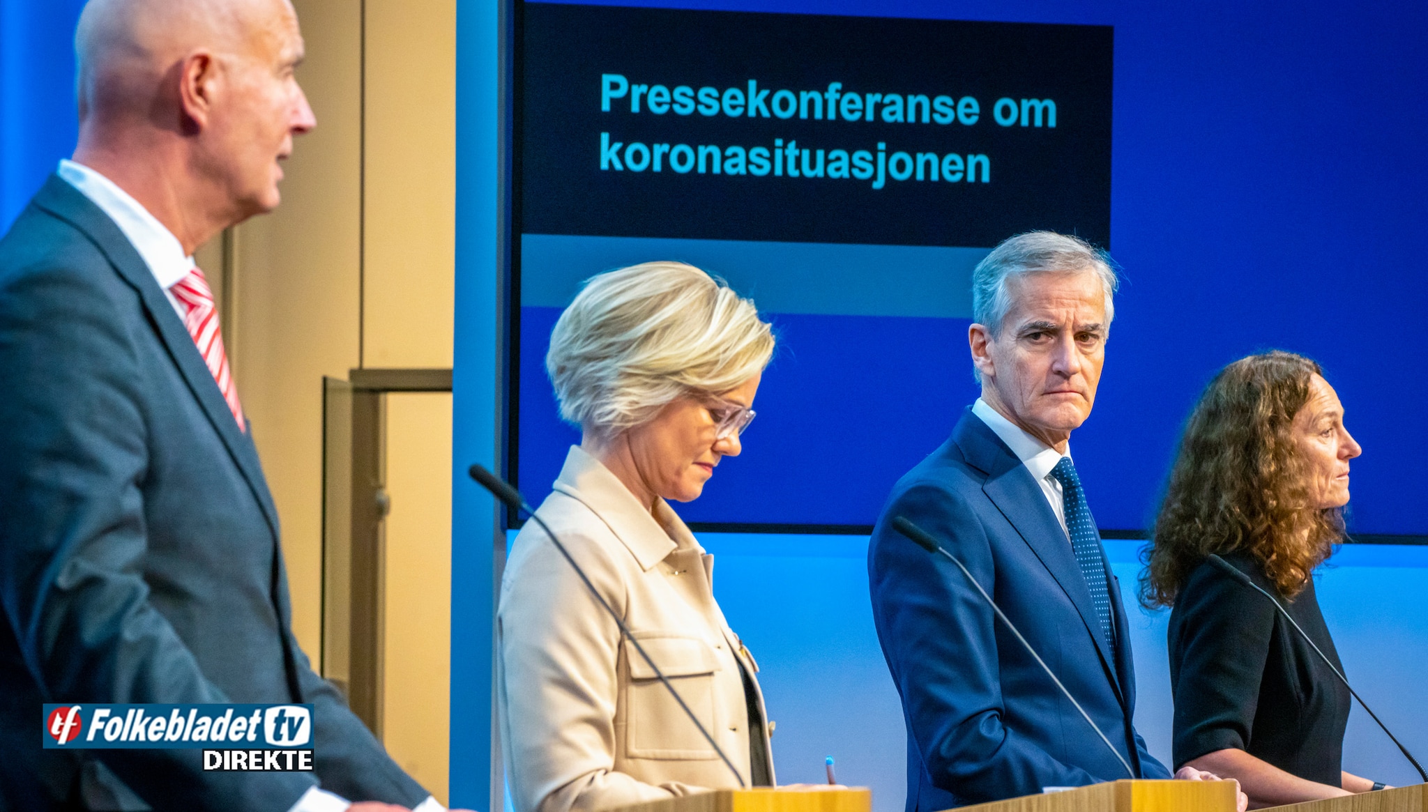 Opptak: Siste nytt om nye koronatiltak