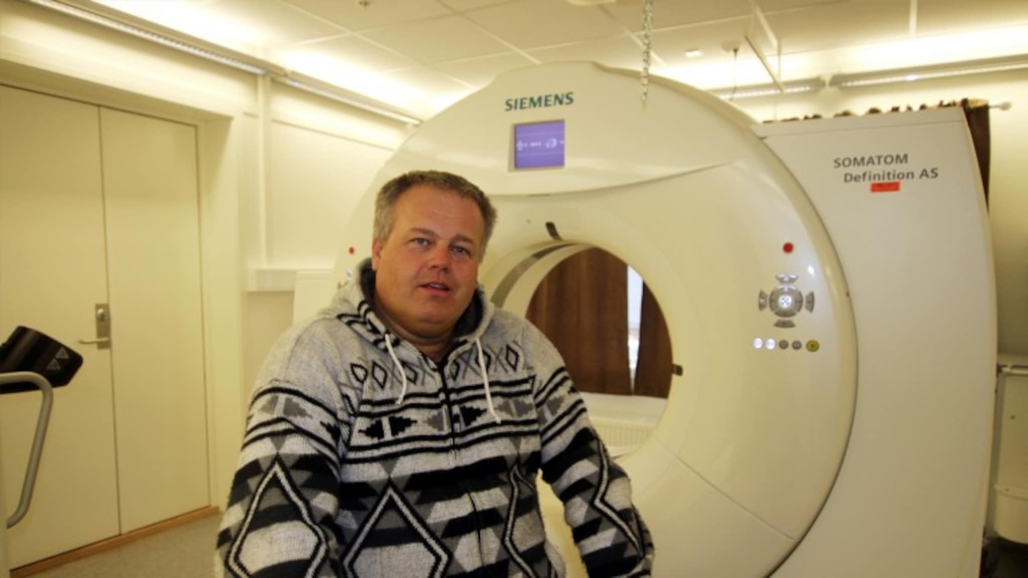 Åpnet røntgen-maskin