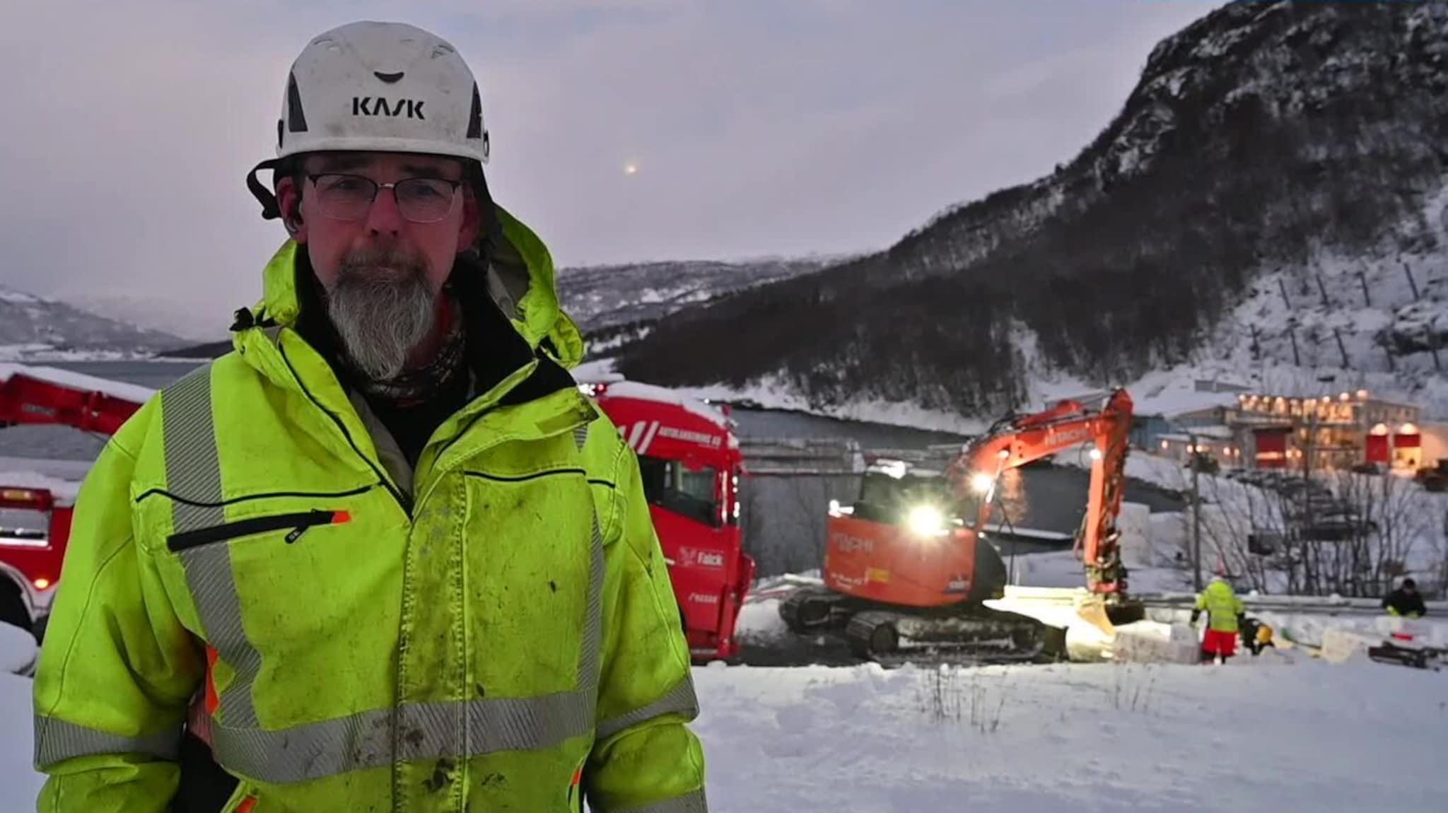 Her berger de laksen ut av vogntoget