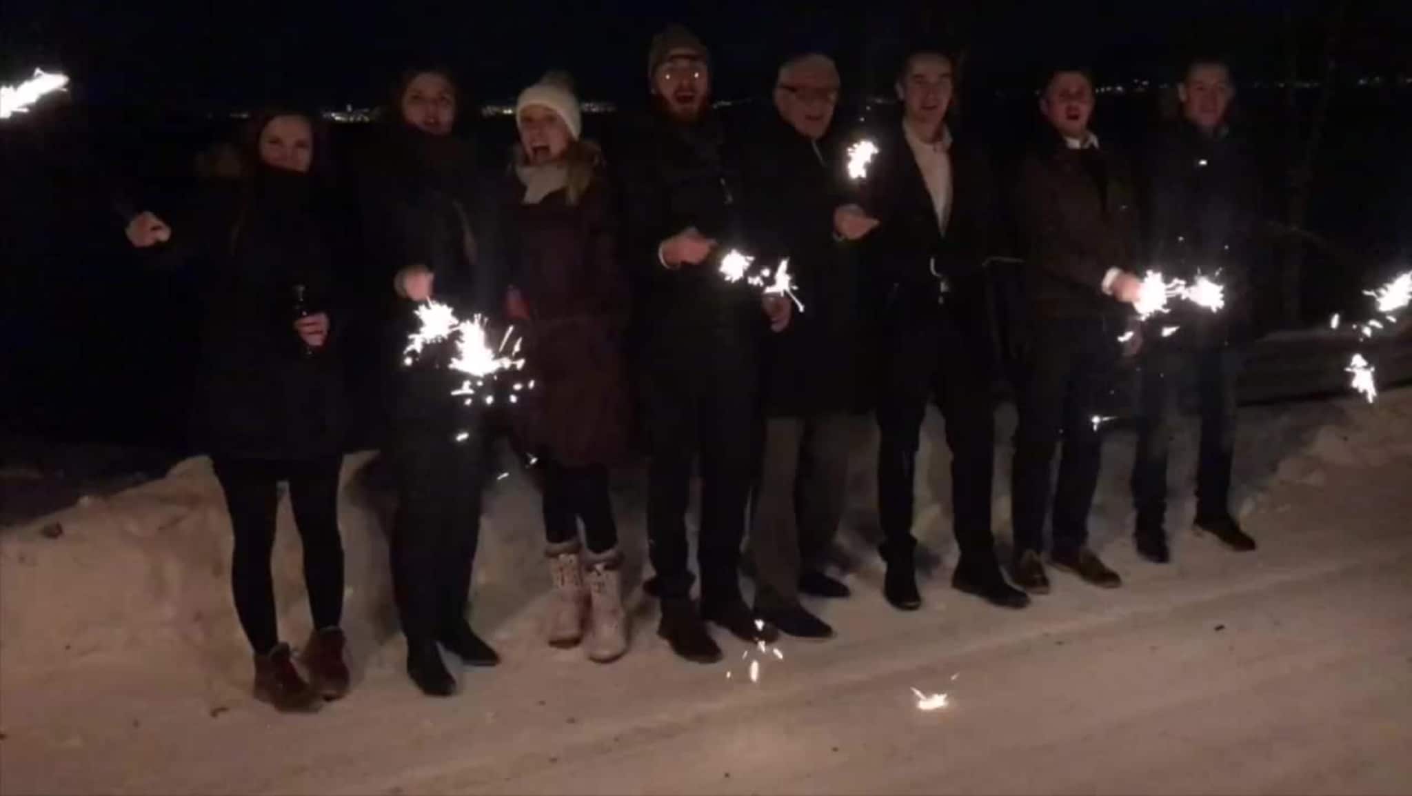 Godt nytt år under måneskinn