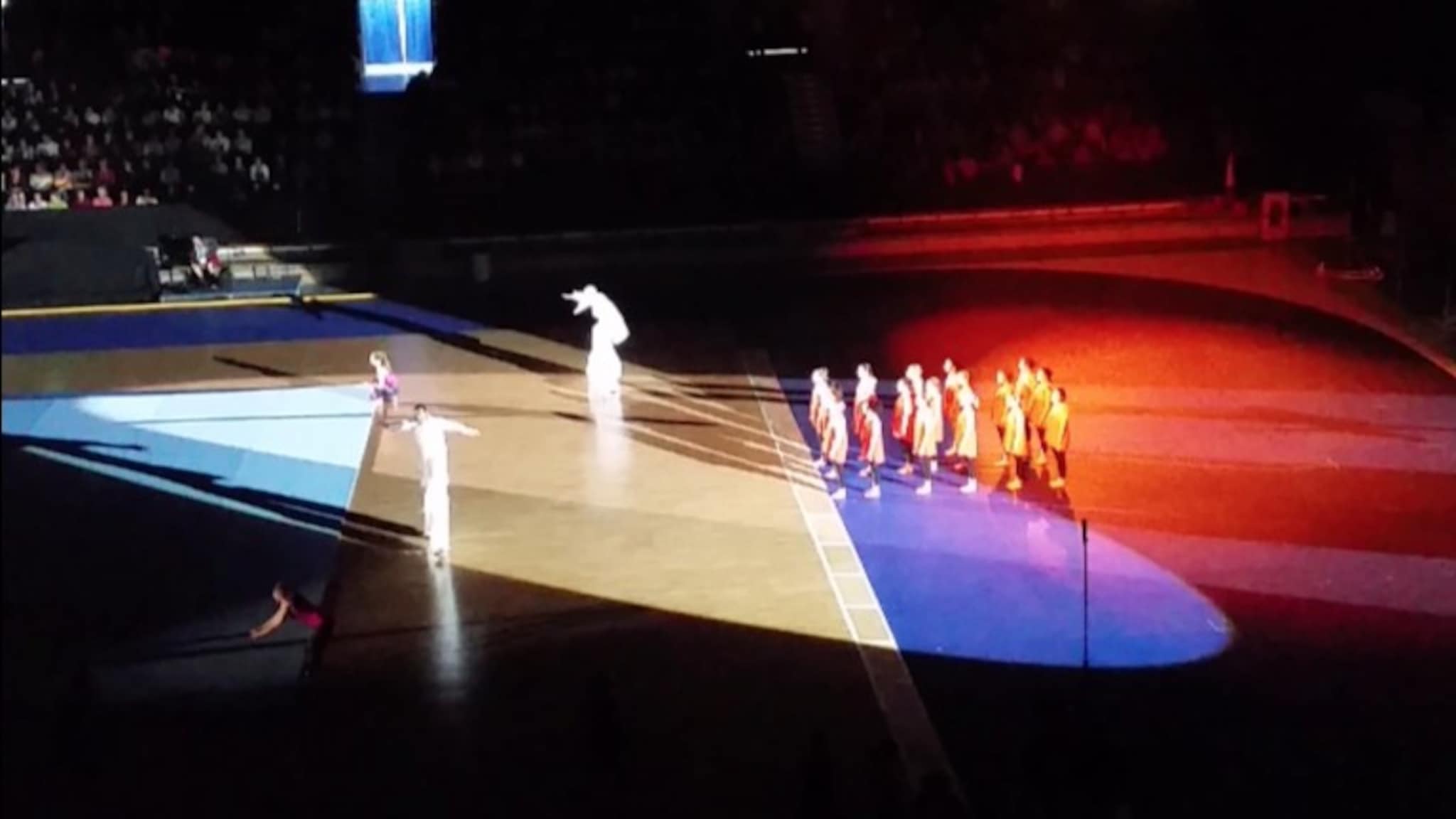 Opptrådte på giga-turnshow