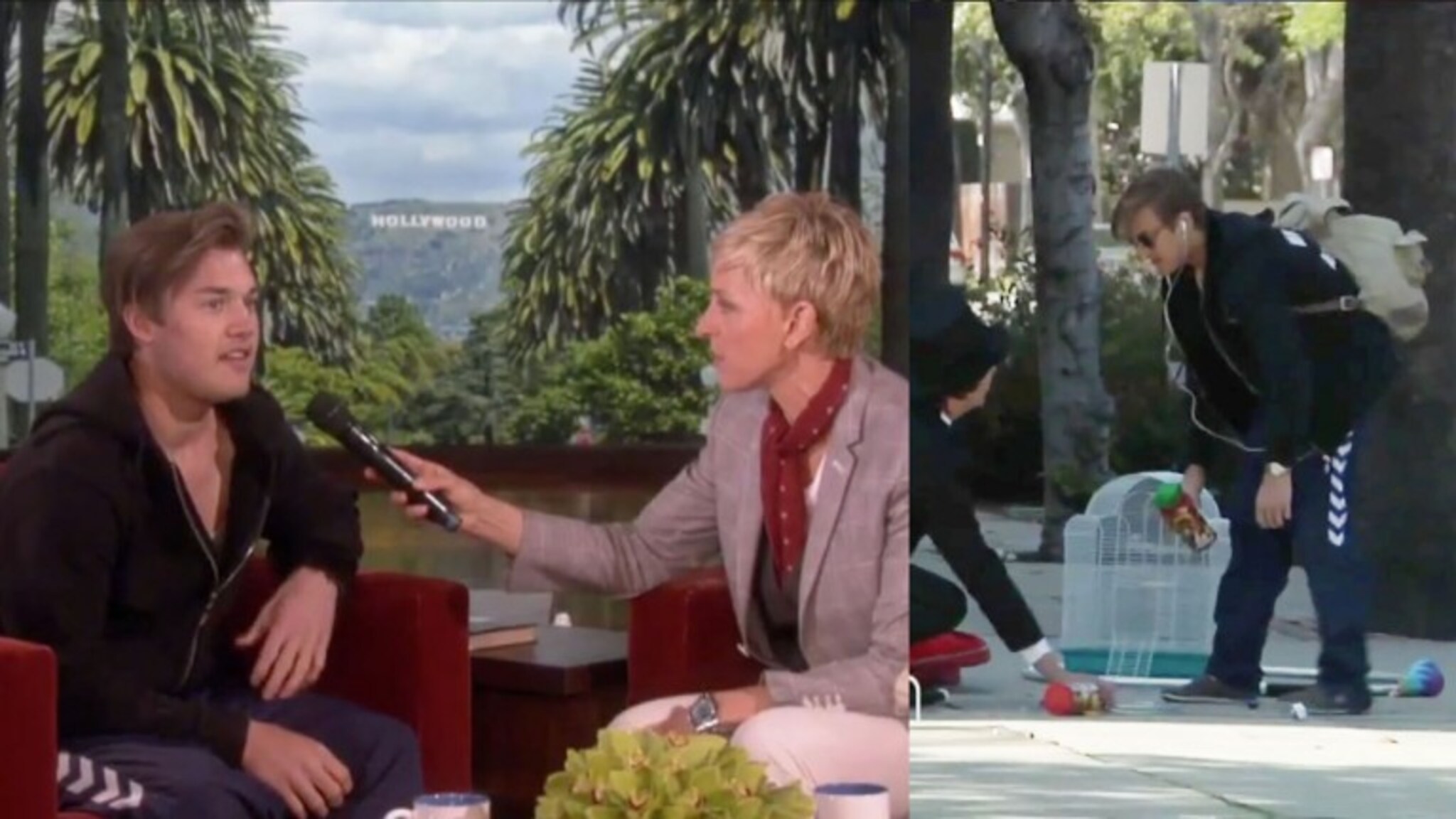 Plutselig med på Ellen-show