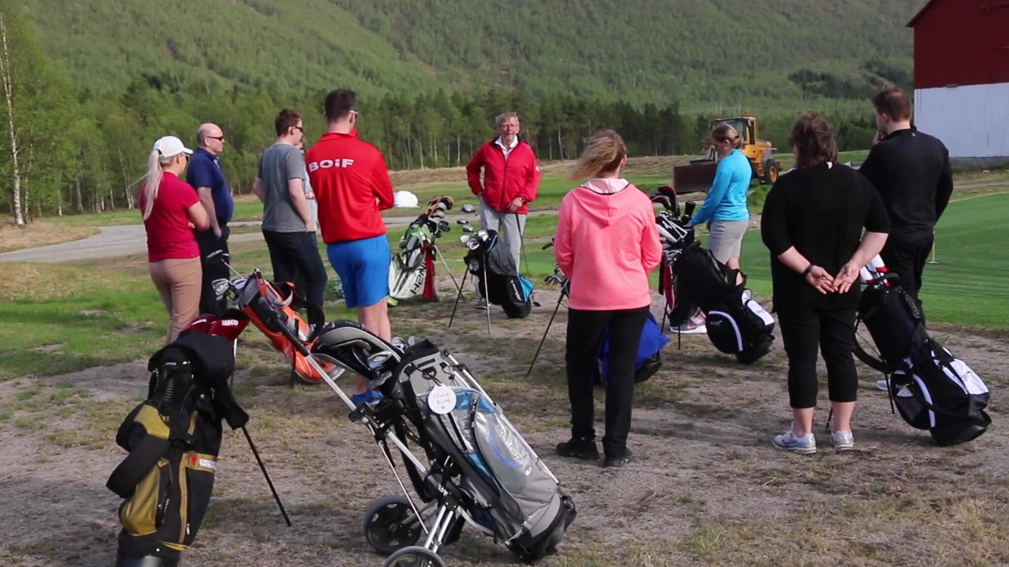 Årets første golfkurs
