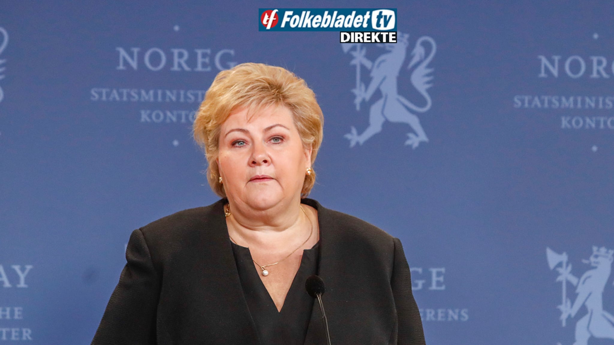 Opptak: Solberg varsler nye koronatiltak