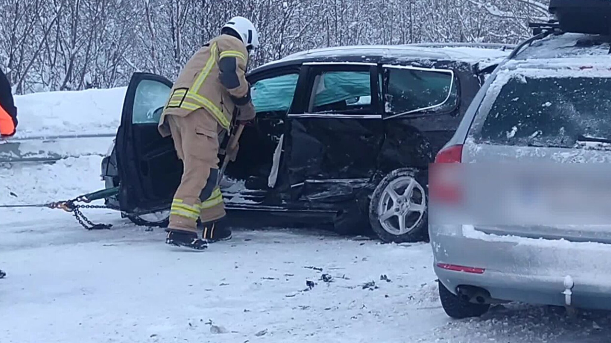 Kollisjon på innfartsveien