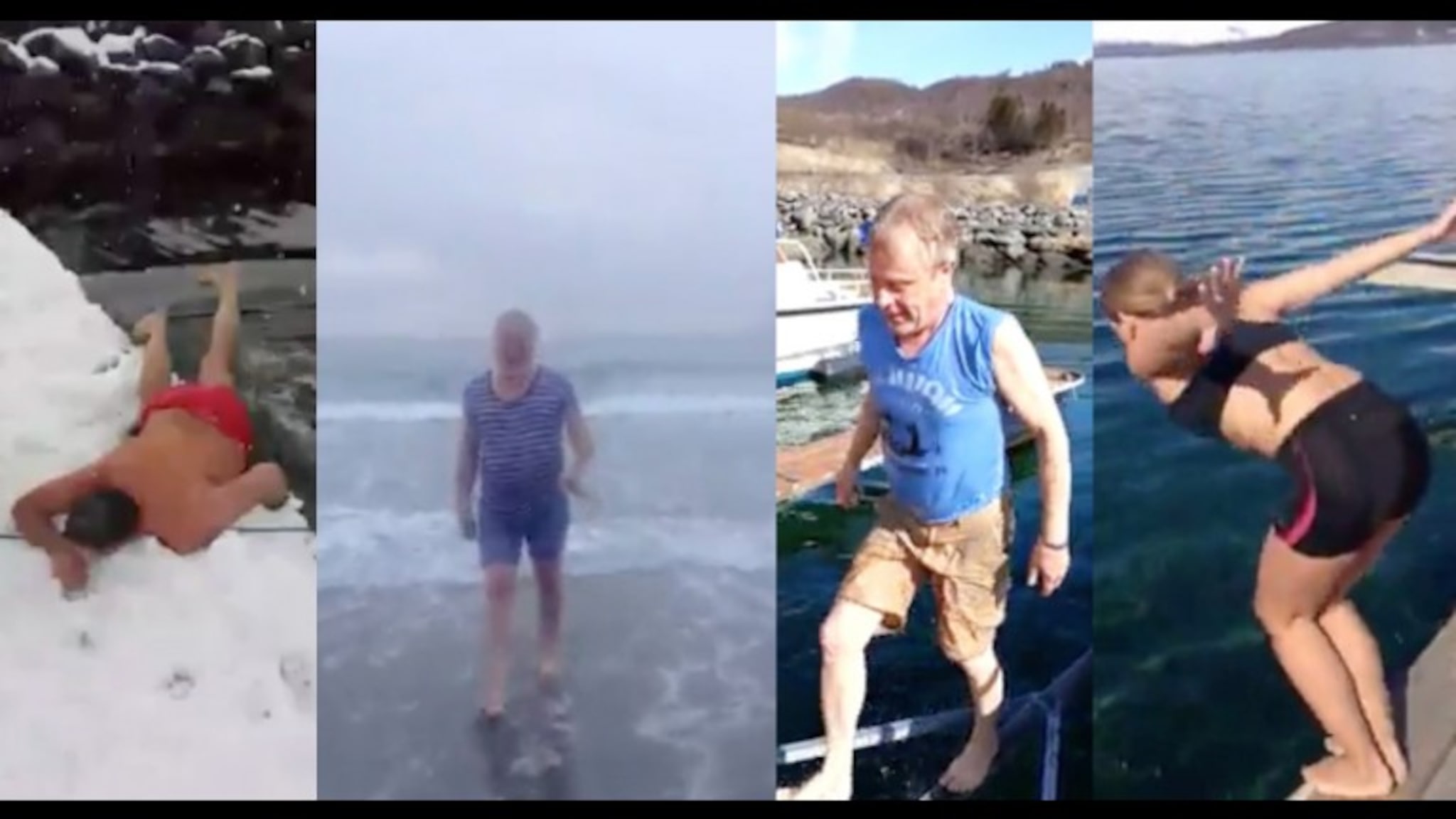 Ordførere hoppet i havet