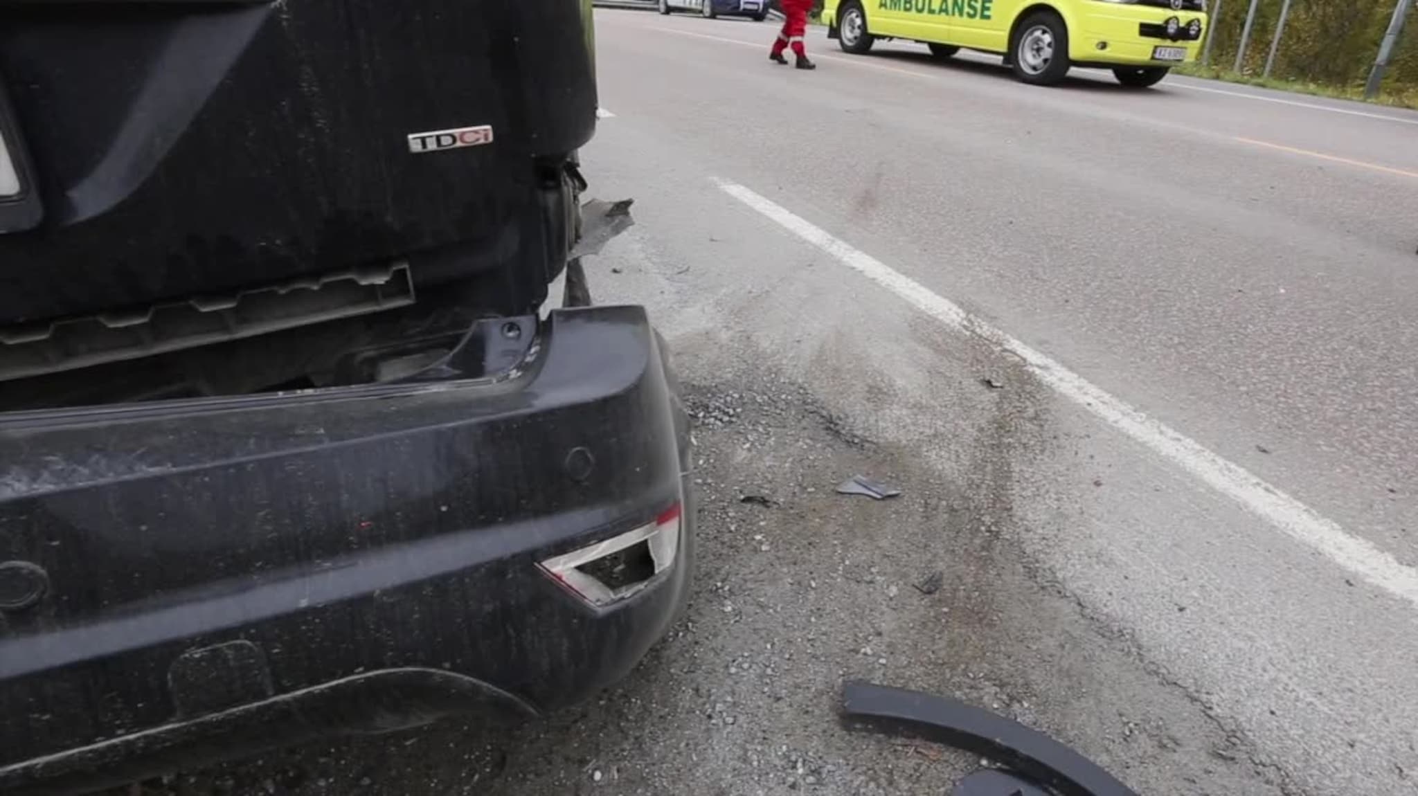 Trafikkulykke sperret veien