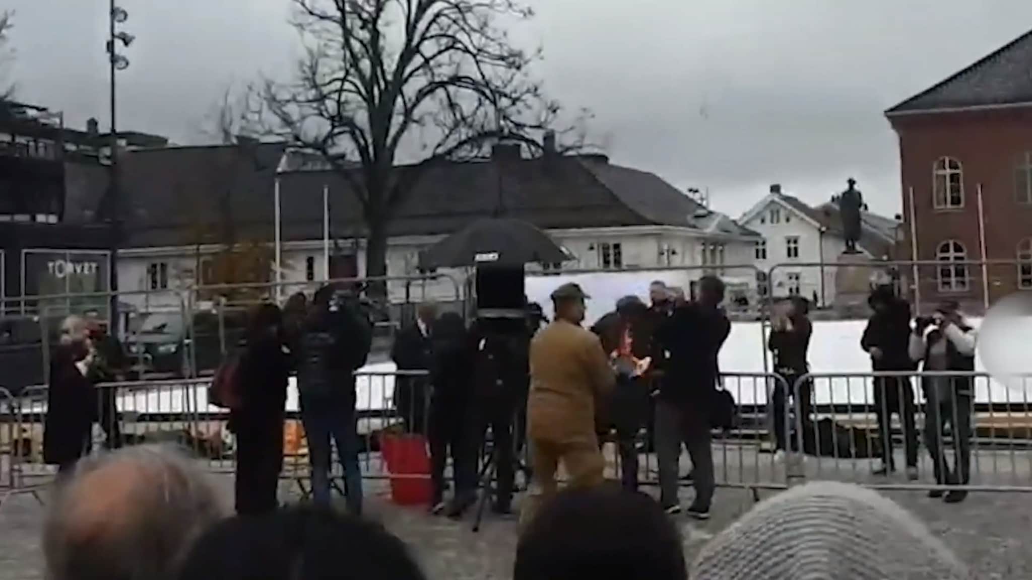 Politiet grep inn under Sian-demonstrasjon