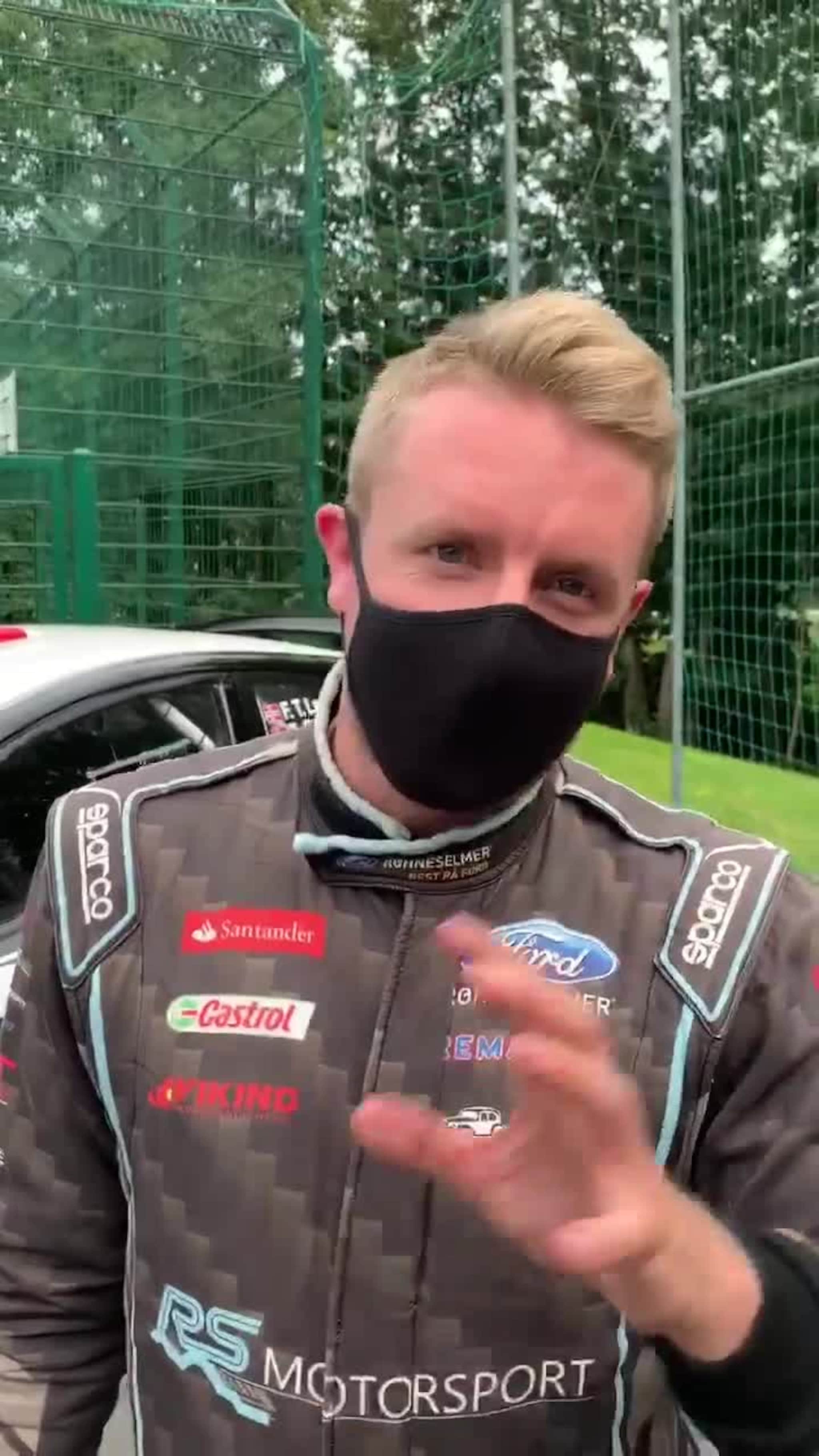 Frank Tore Larsen etter seier i Rally Grimstad