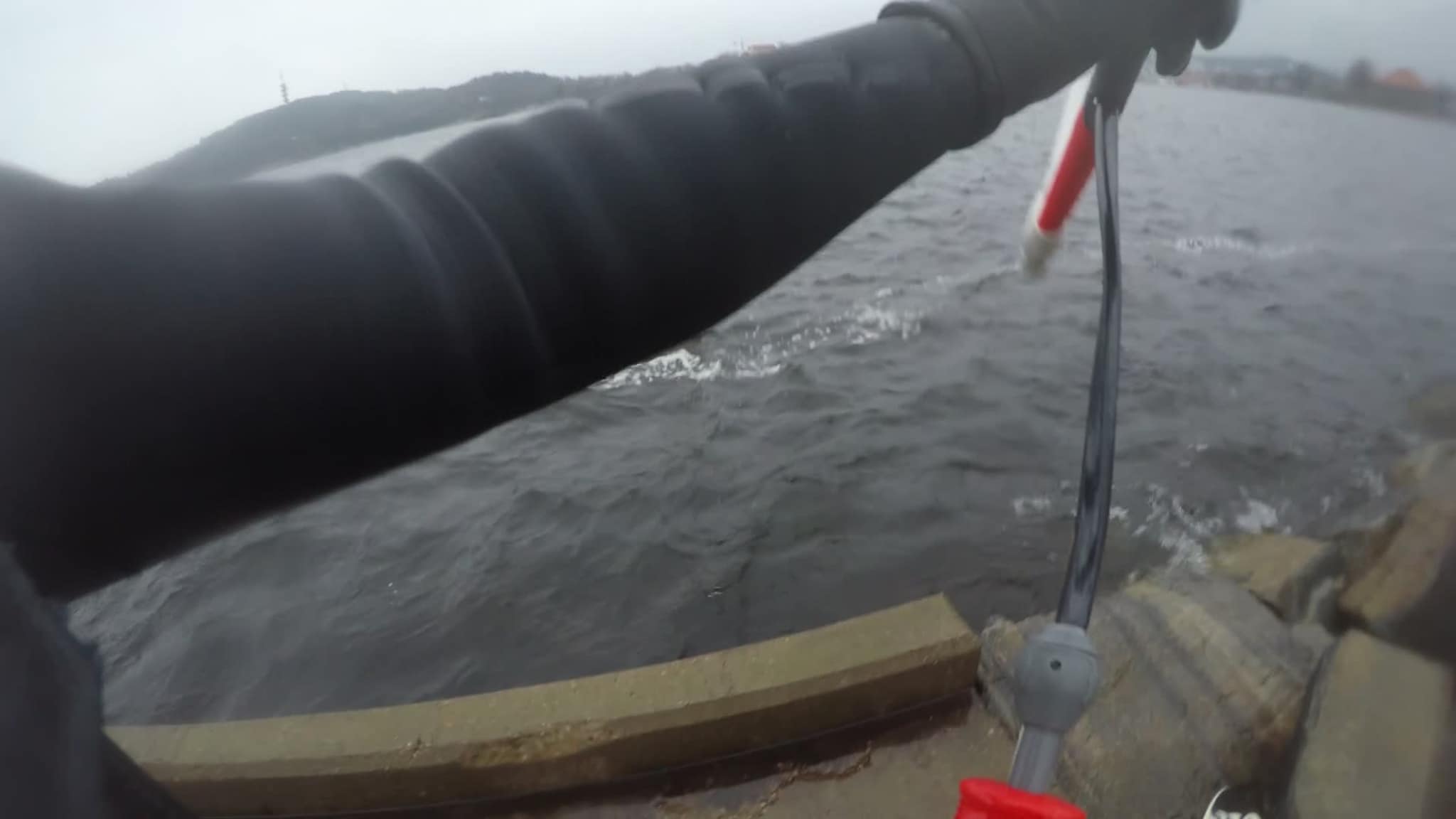 Gøy kiting på Bystranda