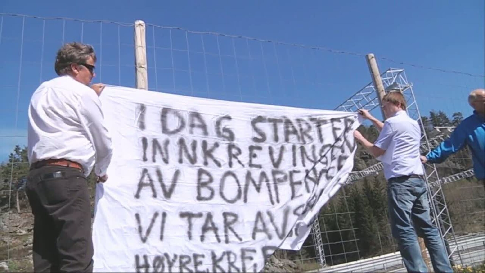 Aksjonerte mot ny bomstasjon