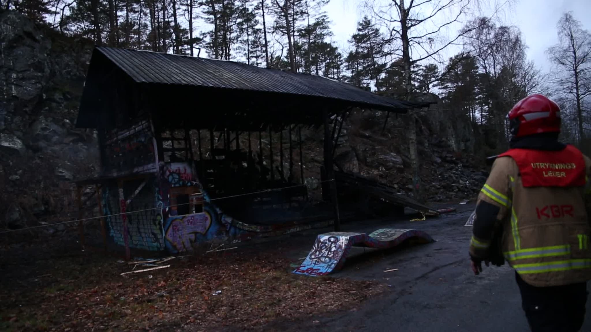 Skaterampen på Vigevoll rives etter brann
