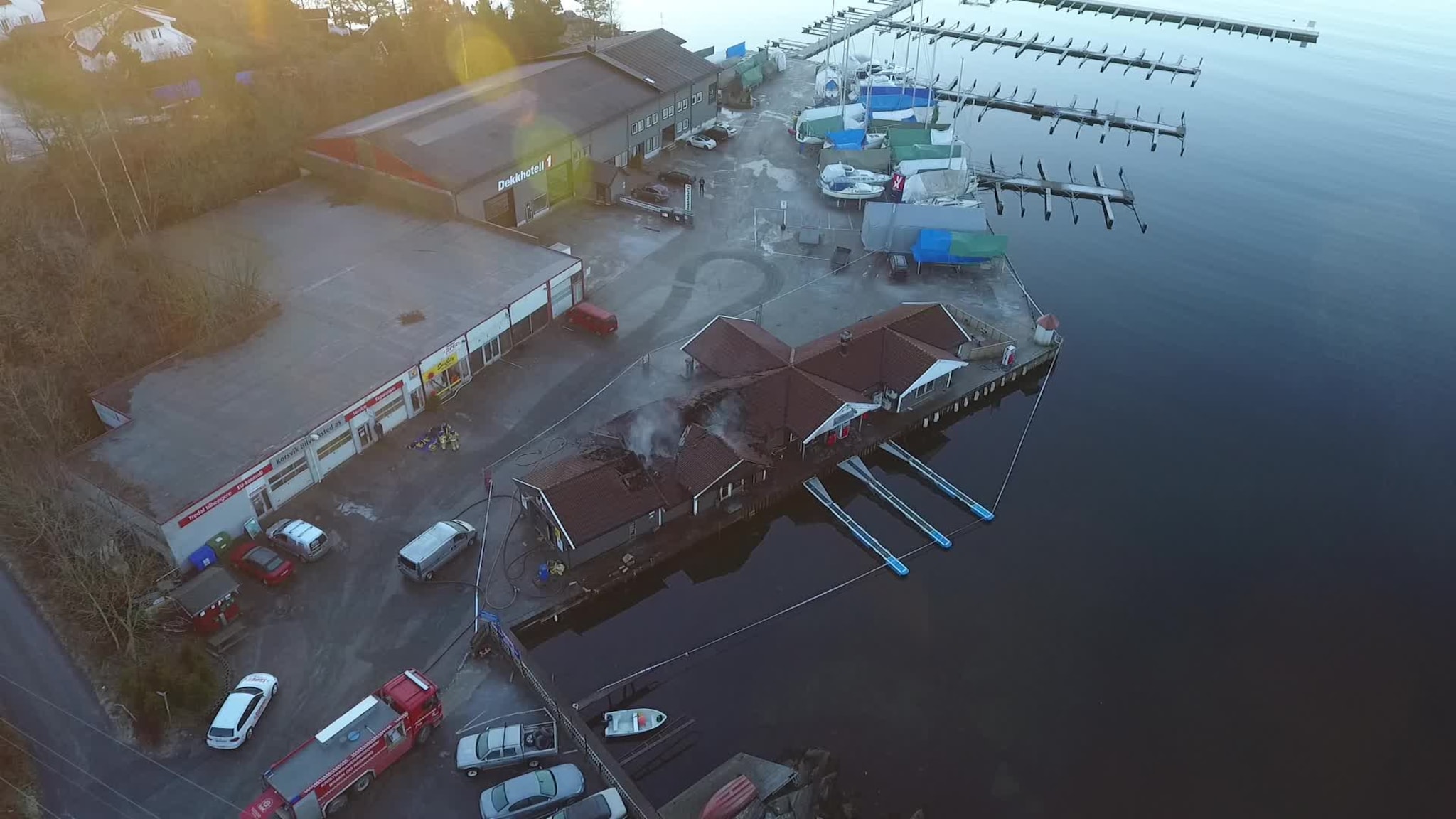 Brannen på Korsvik Marina