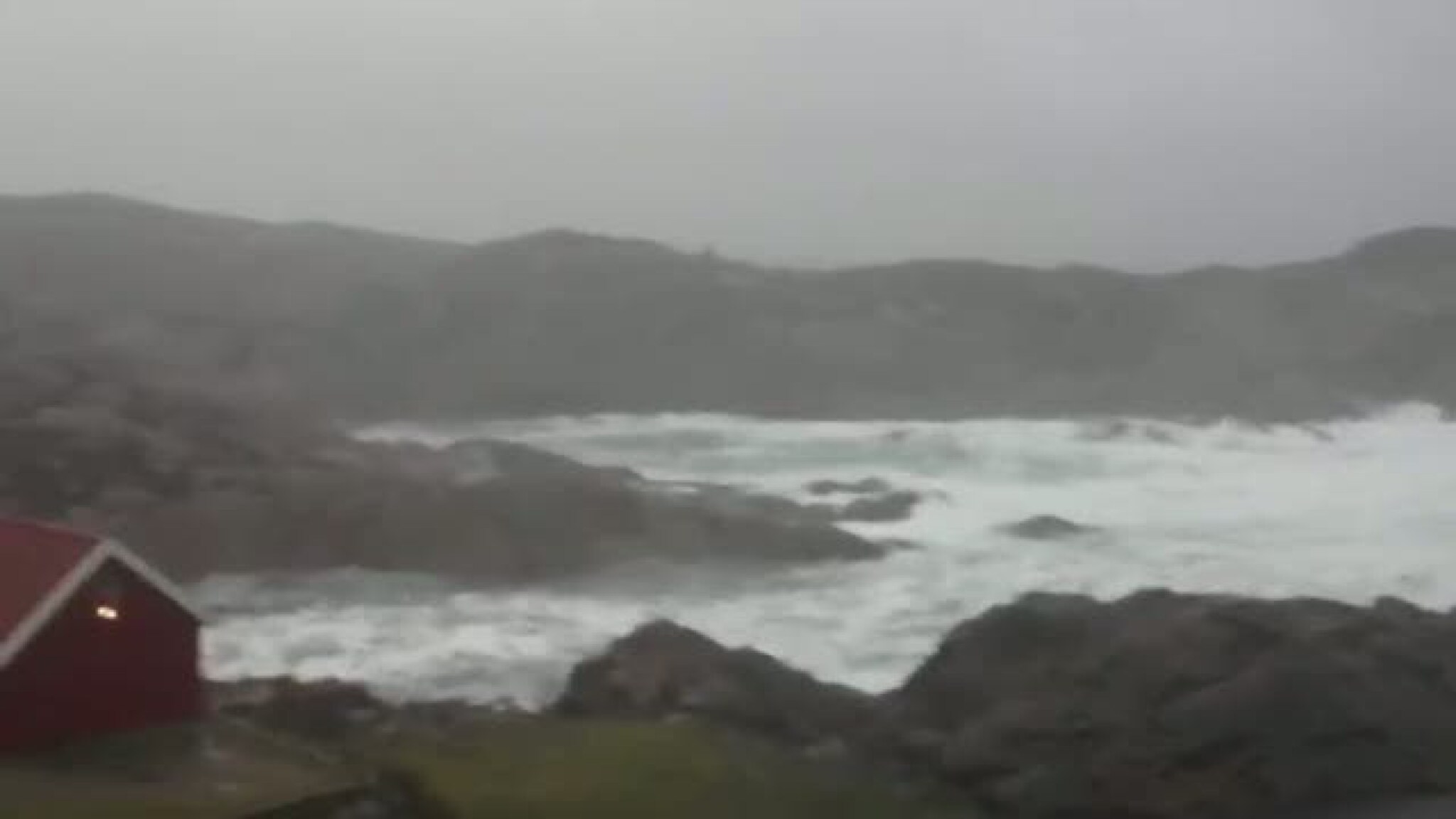 Venter orkan ved Lindesnes fyr