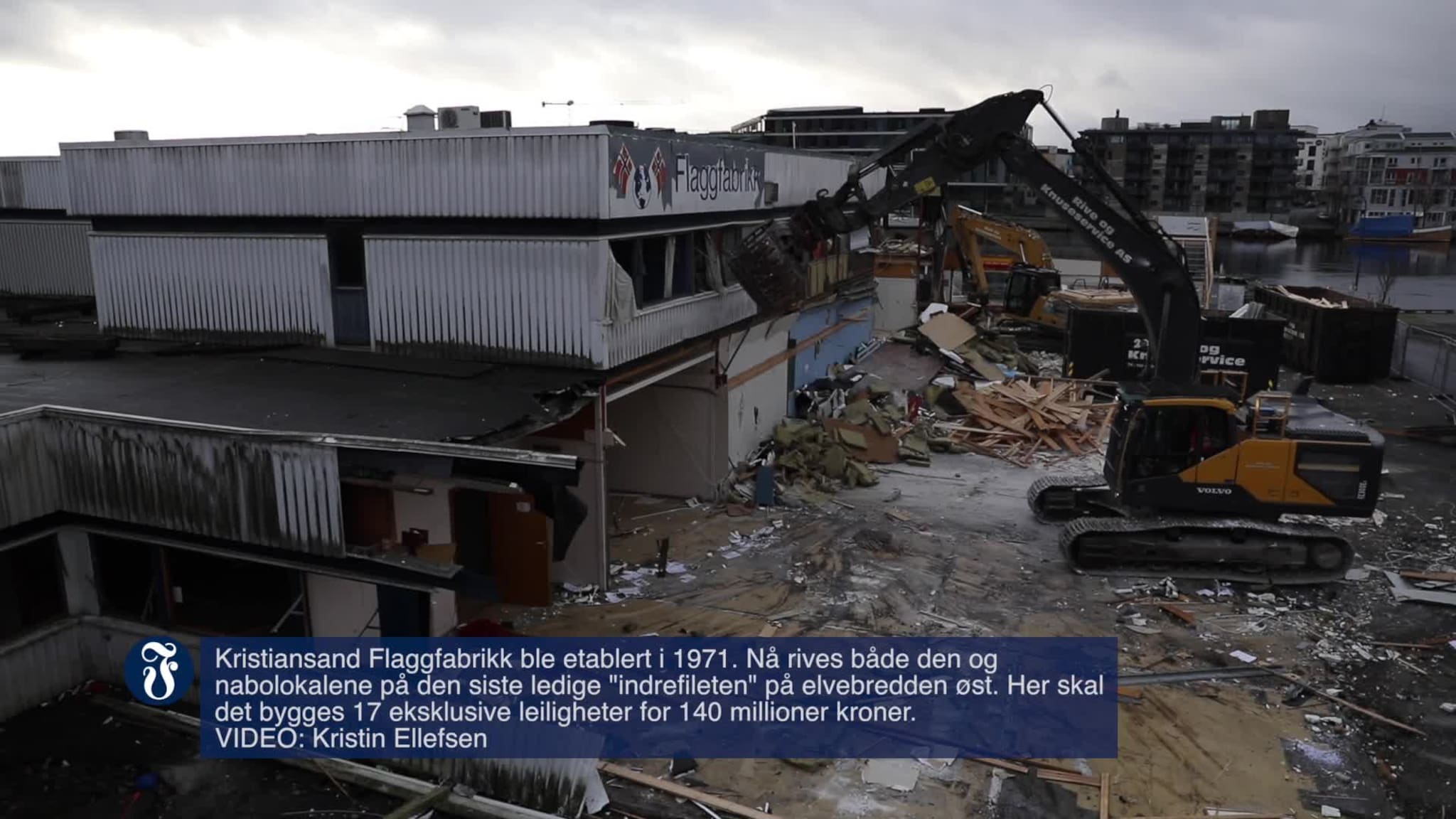 Kristiansand Flaggfabrikk rives