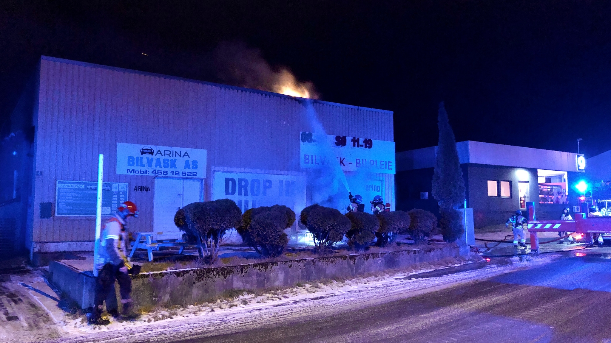 Brann i en bygning i Kongsgård Allé