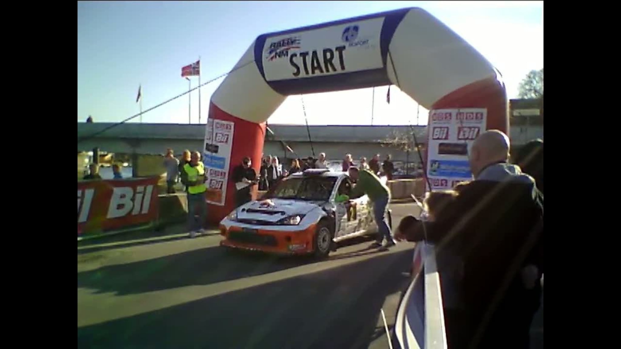 Starten på Rally Sørland
