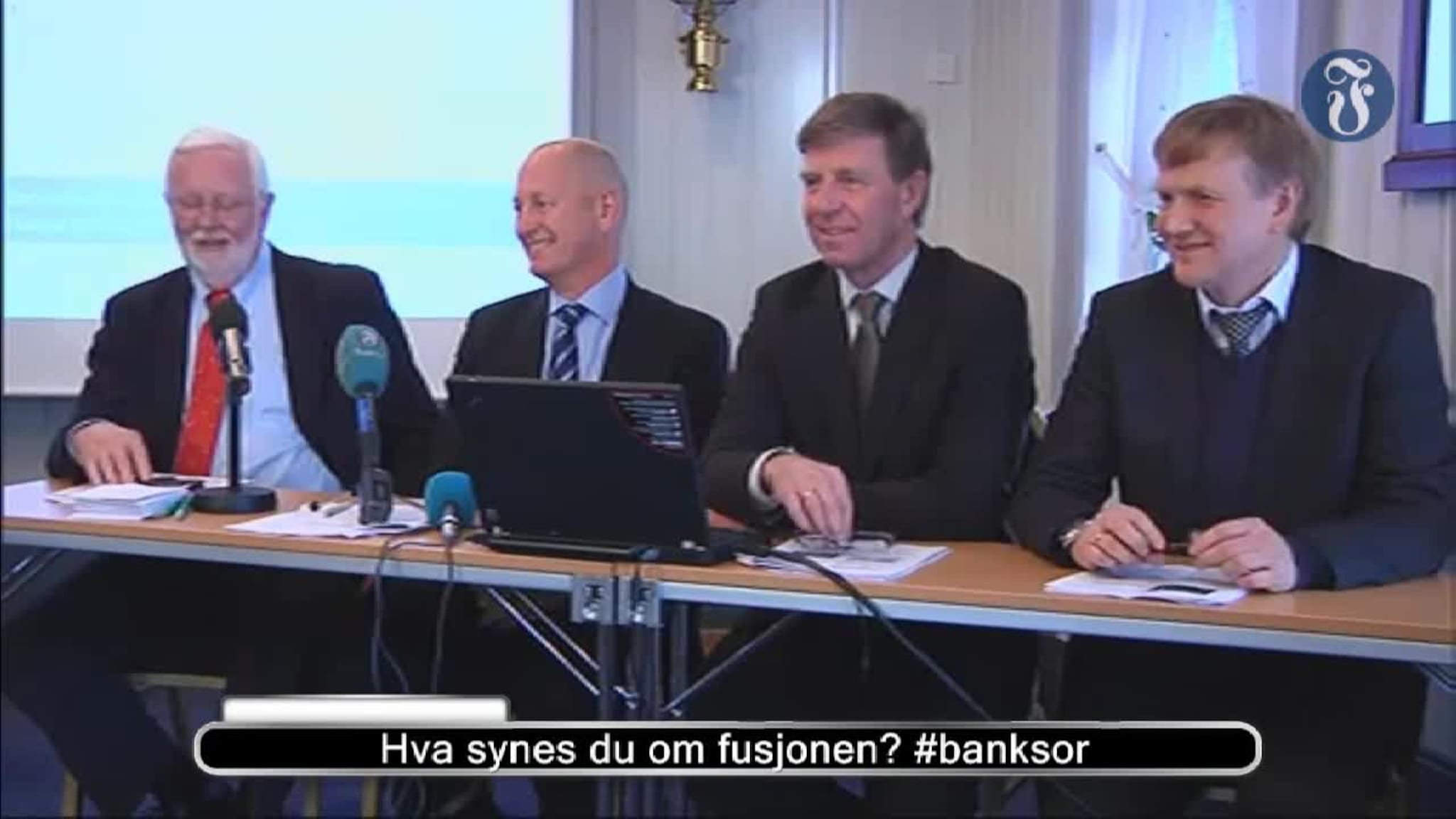 Tv-sendingen om bankfusjonen