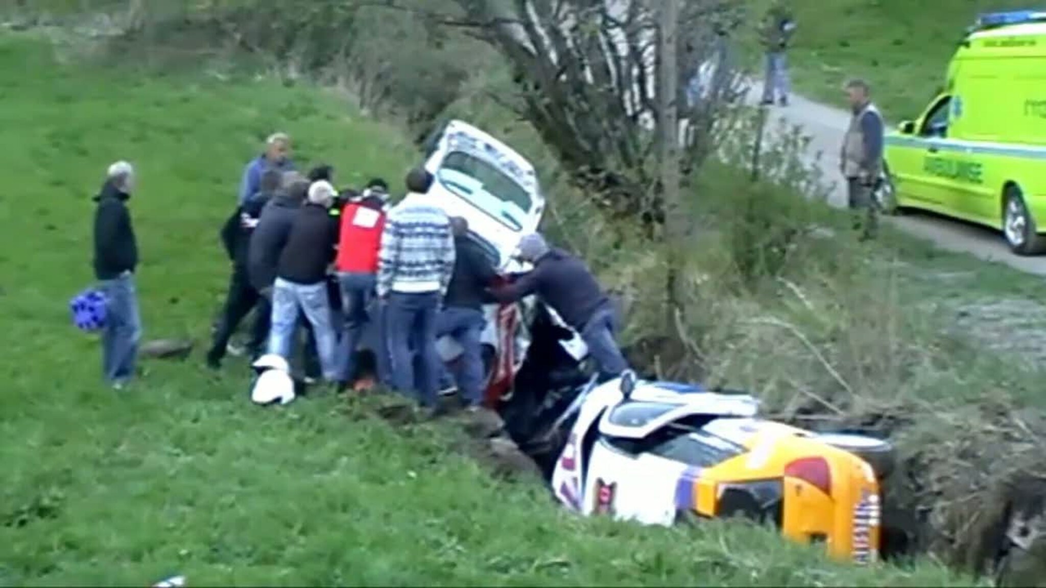 De første bildene fra ulykkesstedet