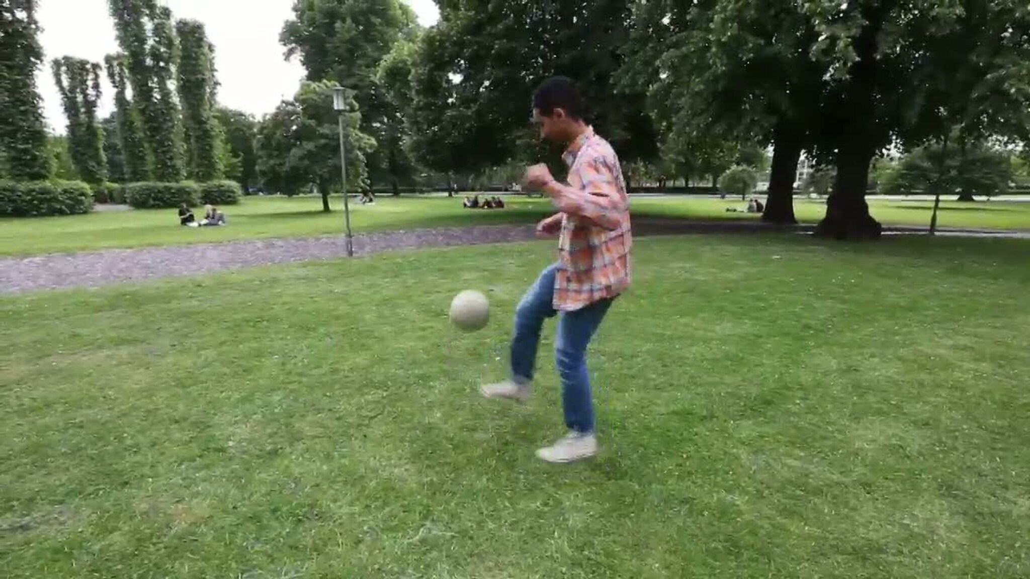 Lek og moro i parken i Århus
