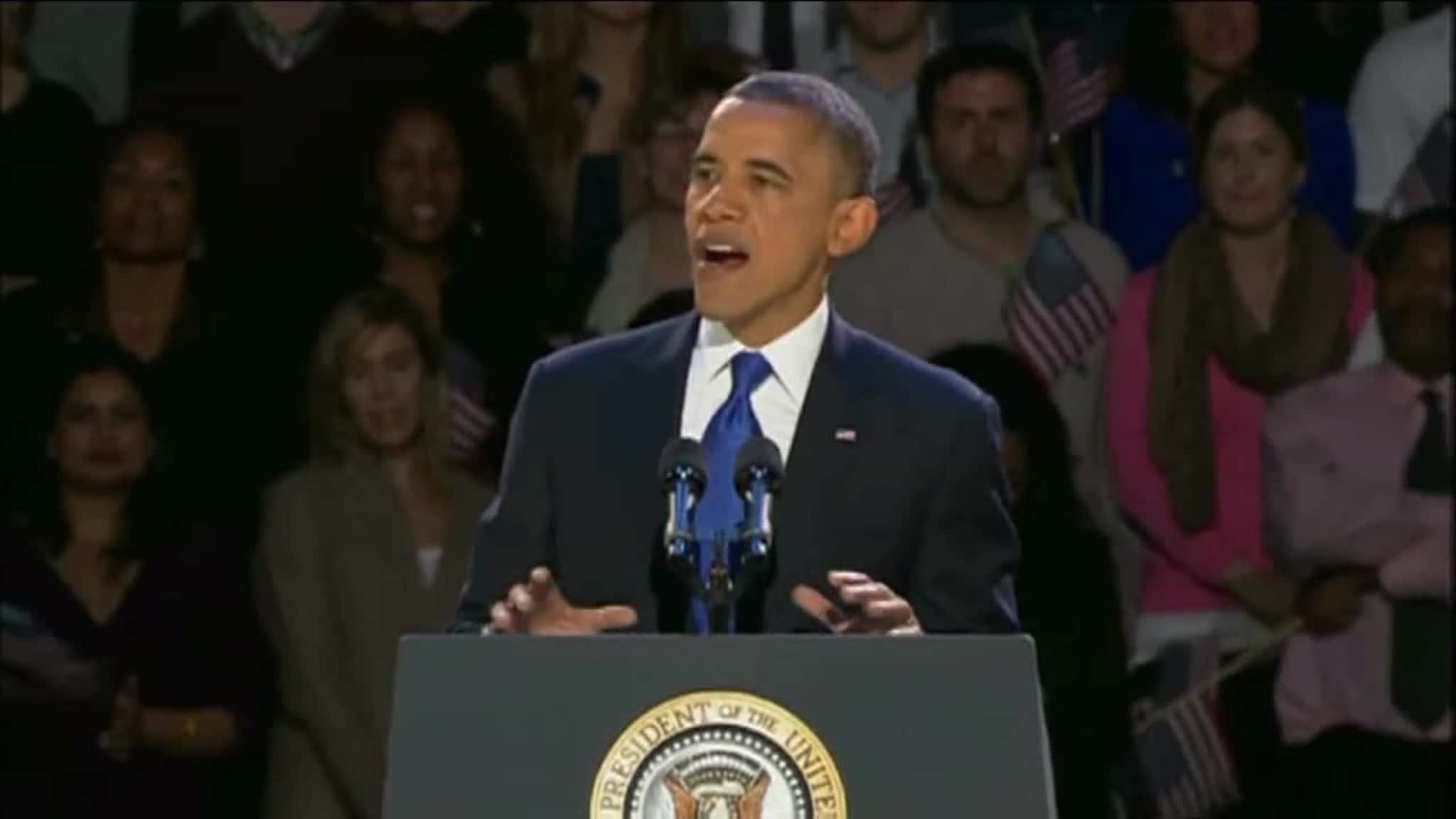 Se Obamas seierstale