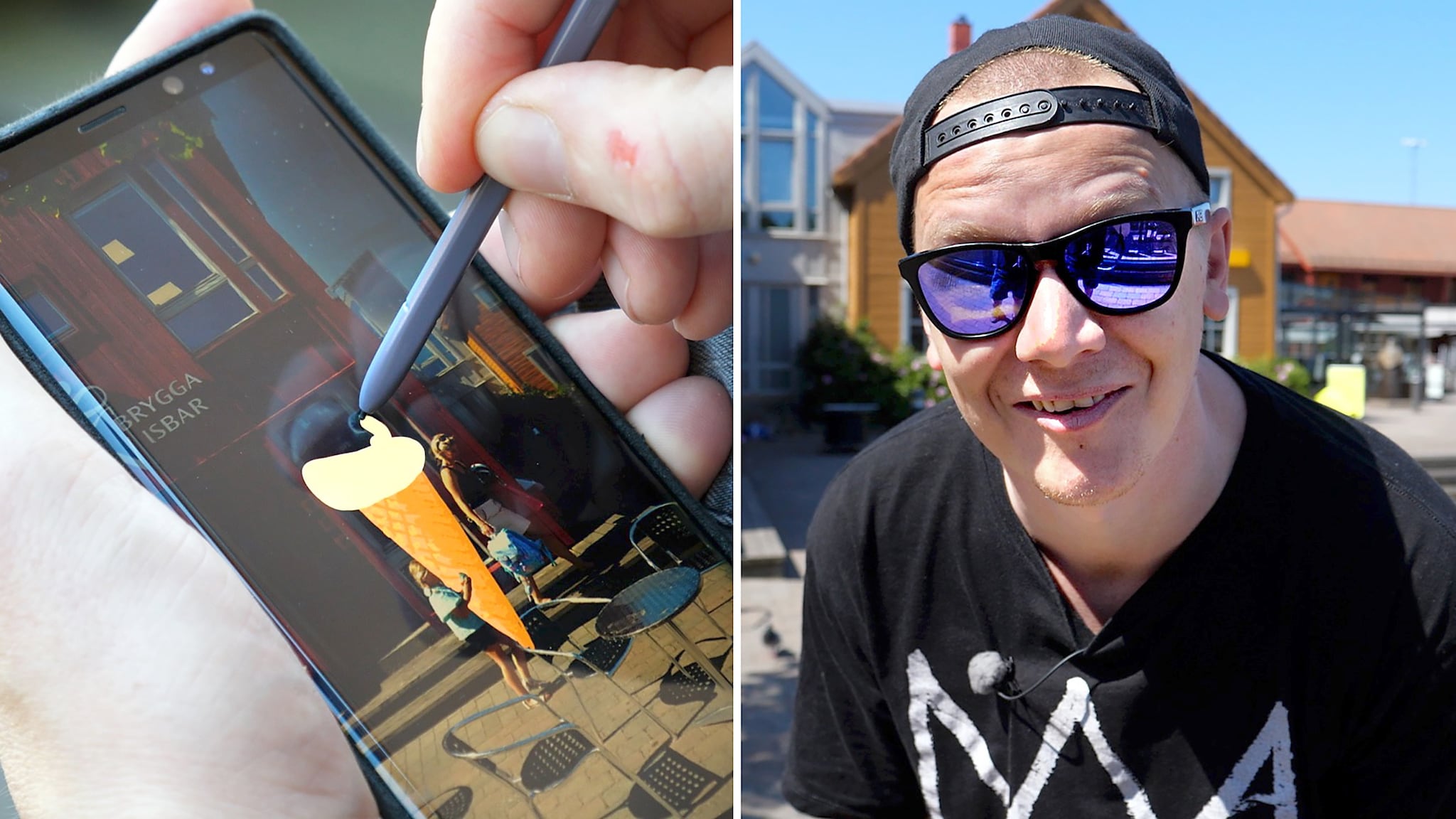 Se hvordan Geir "geeohsnap" Ove lager morsom kunst på Snapchat