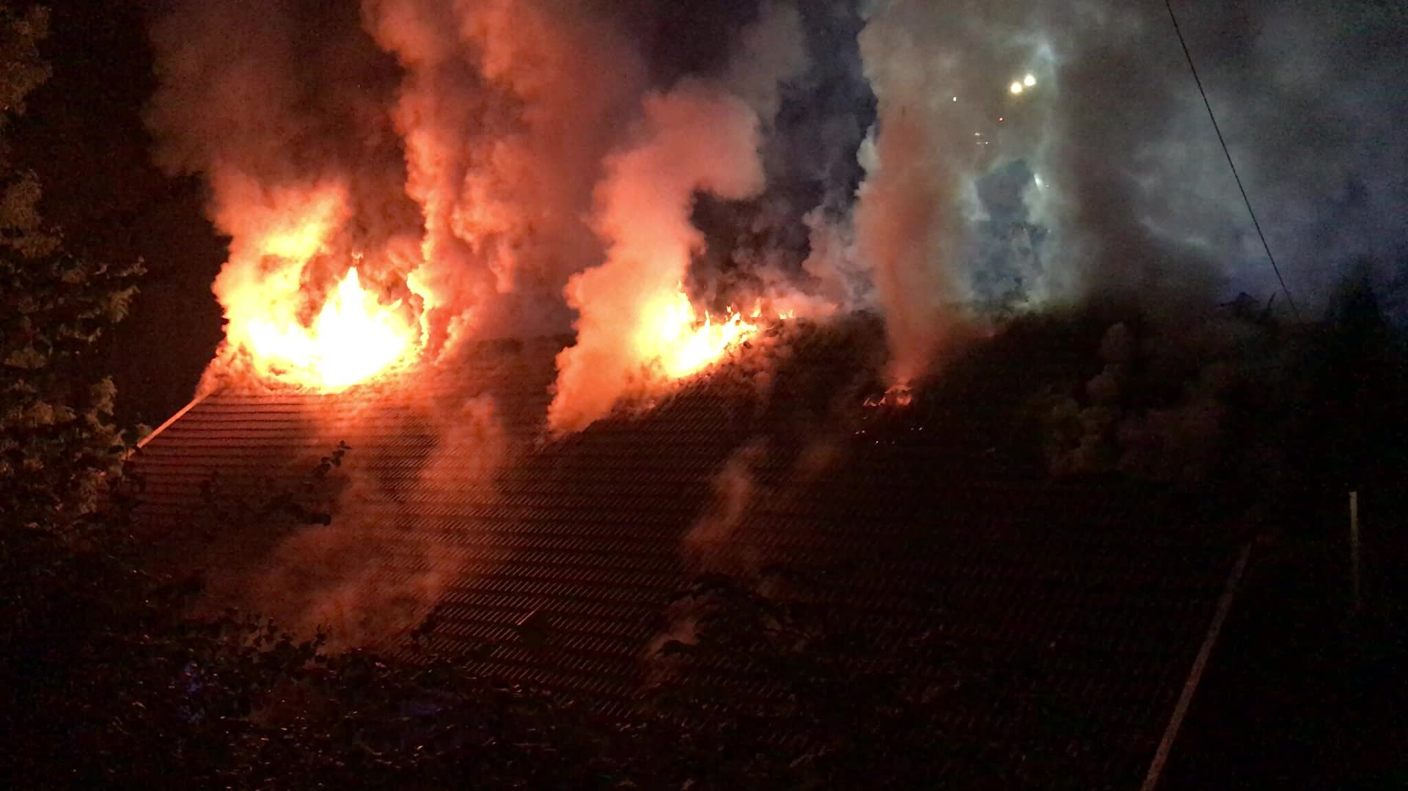 Brann på Løa ved Vigeland Hovedgård
