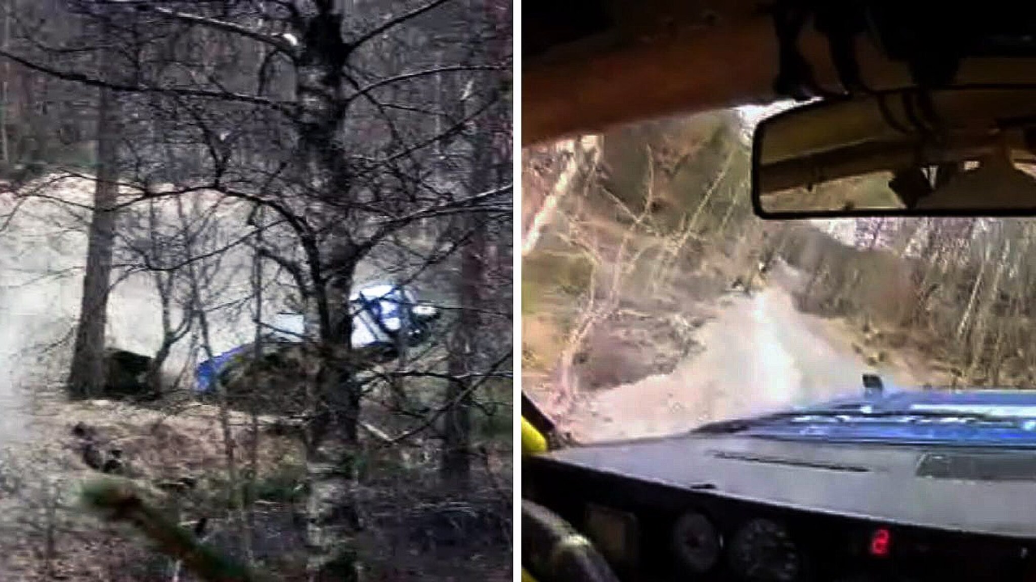 Se den dramatiske utforkjøringen