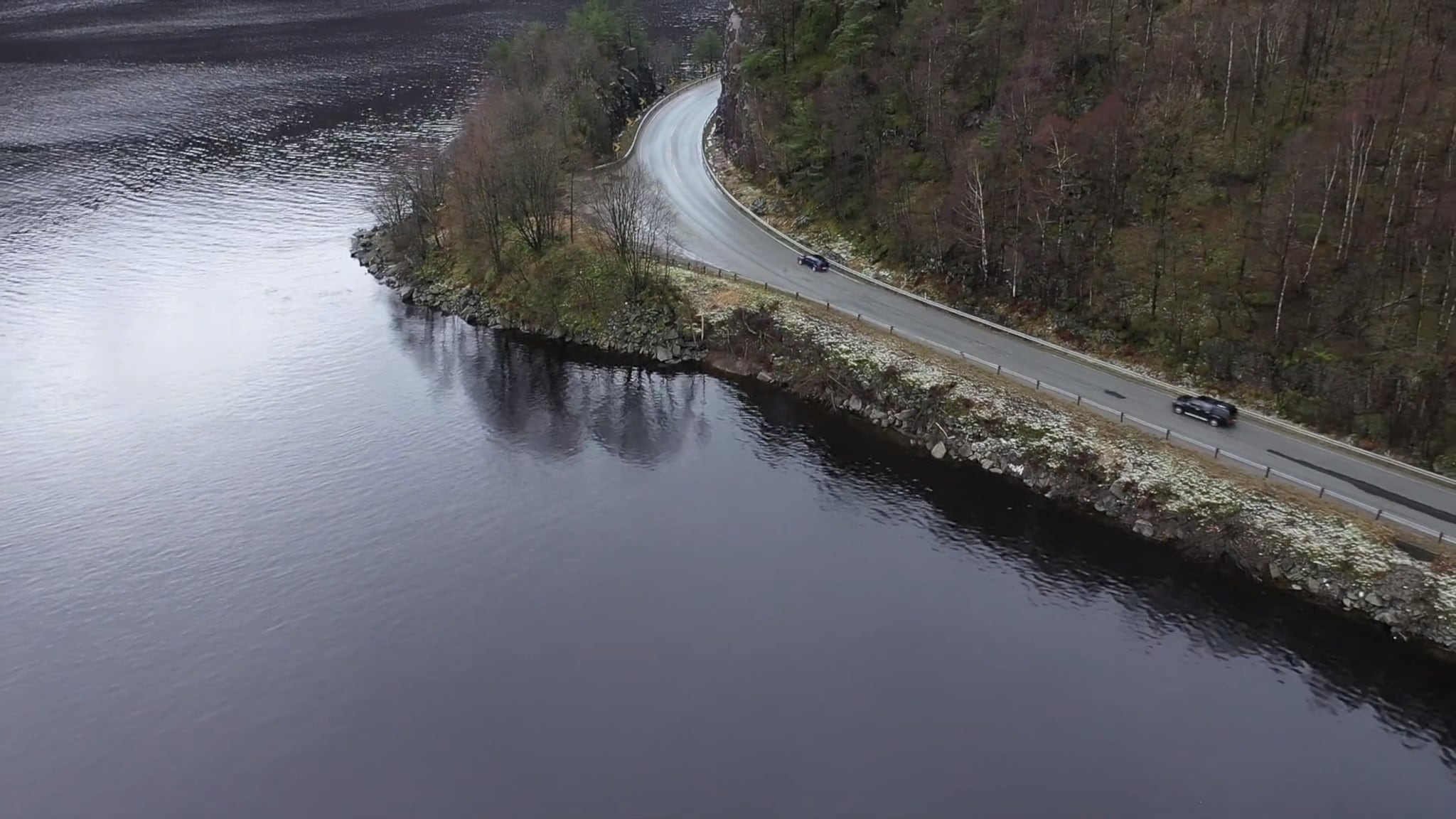 Trailer i Fedafjorden
